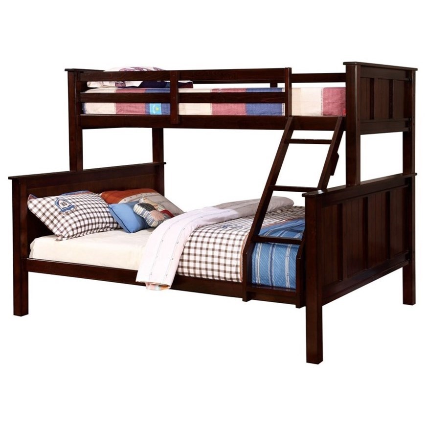 Gracie Transitional Twin over Queen Bunk Bed Household Furniture