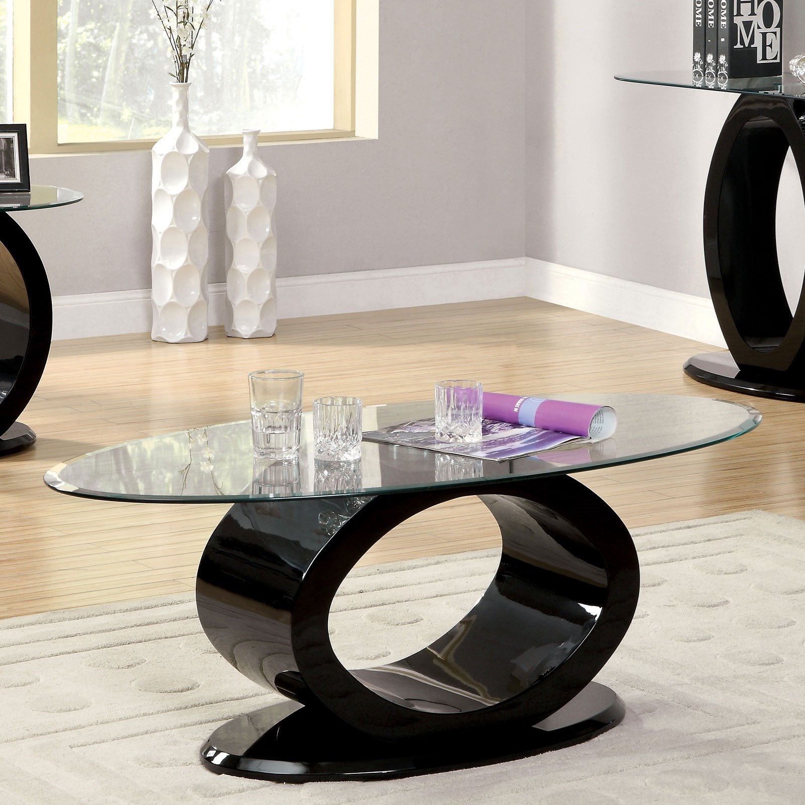 Furniture of America Lodia III Contemporary Coffee Table with