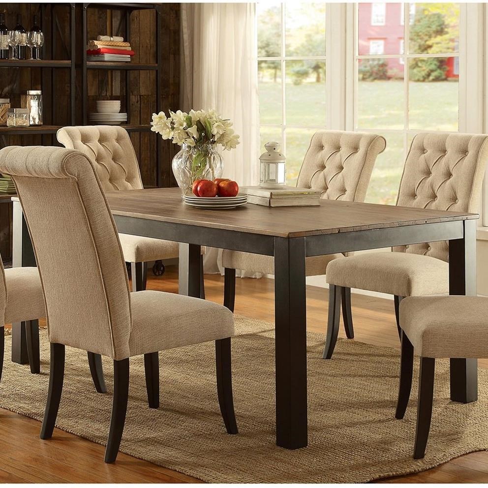 Furniture of America Marshall CM3564T Contemporary Dining Table with