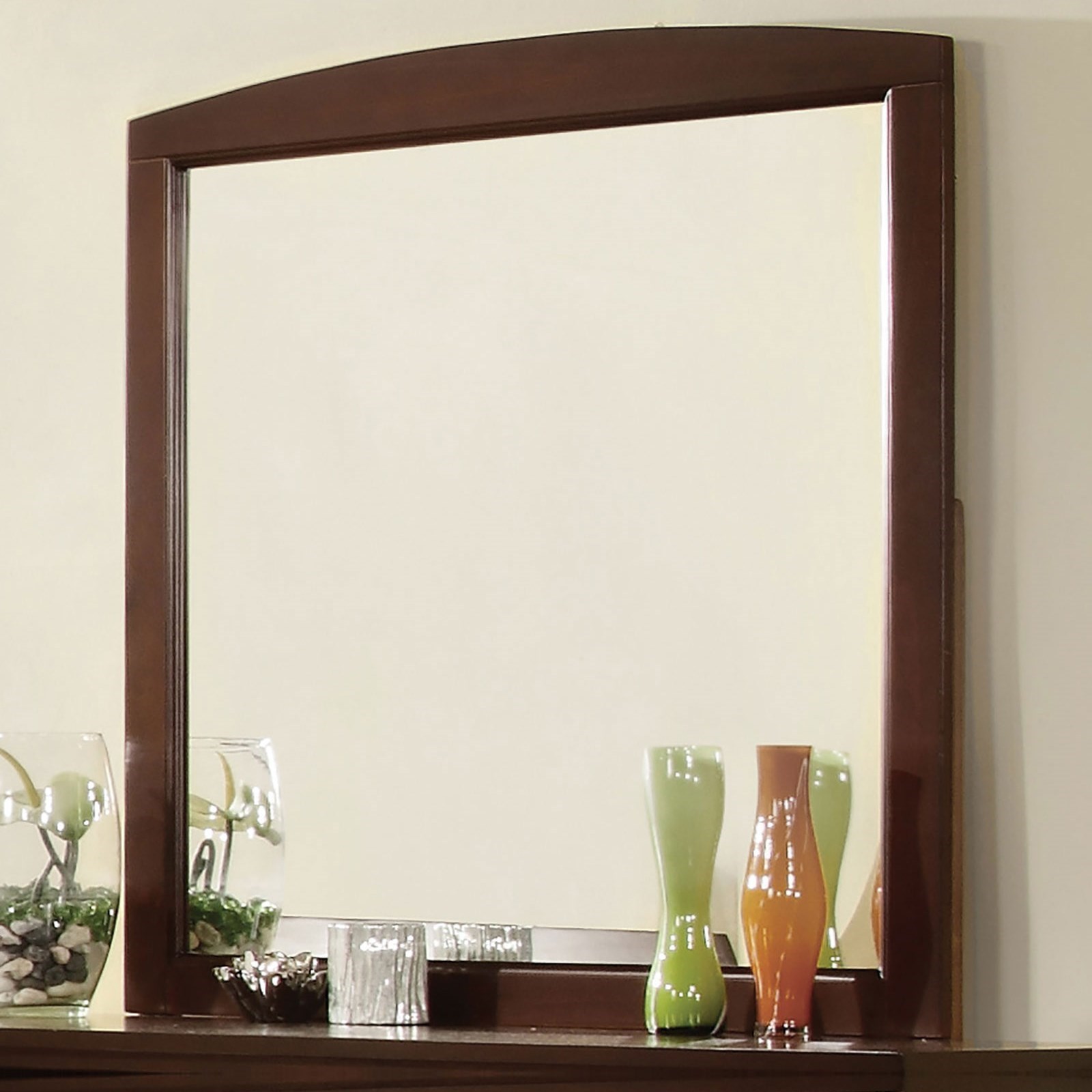 Furniture of America Omnus Transitional Mirror with Wood Frame Value