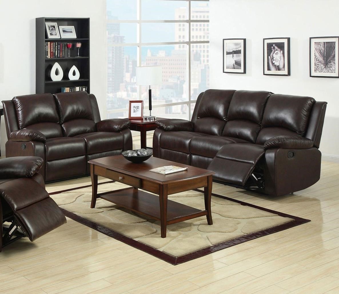 Furniture of America FOA Oxford CM65552PC 2 Piece Reclining Living