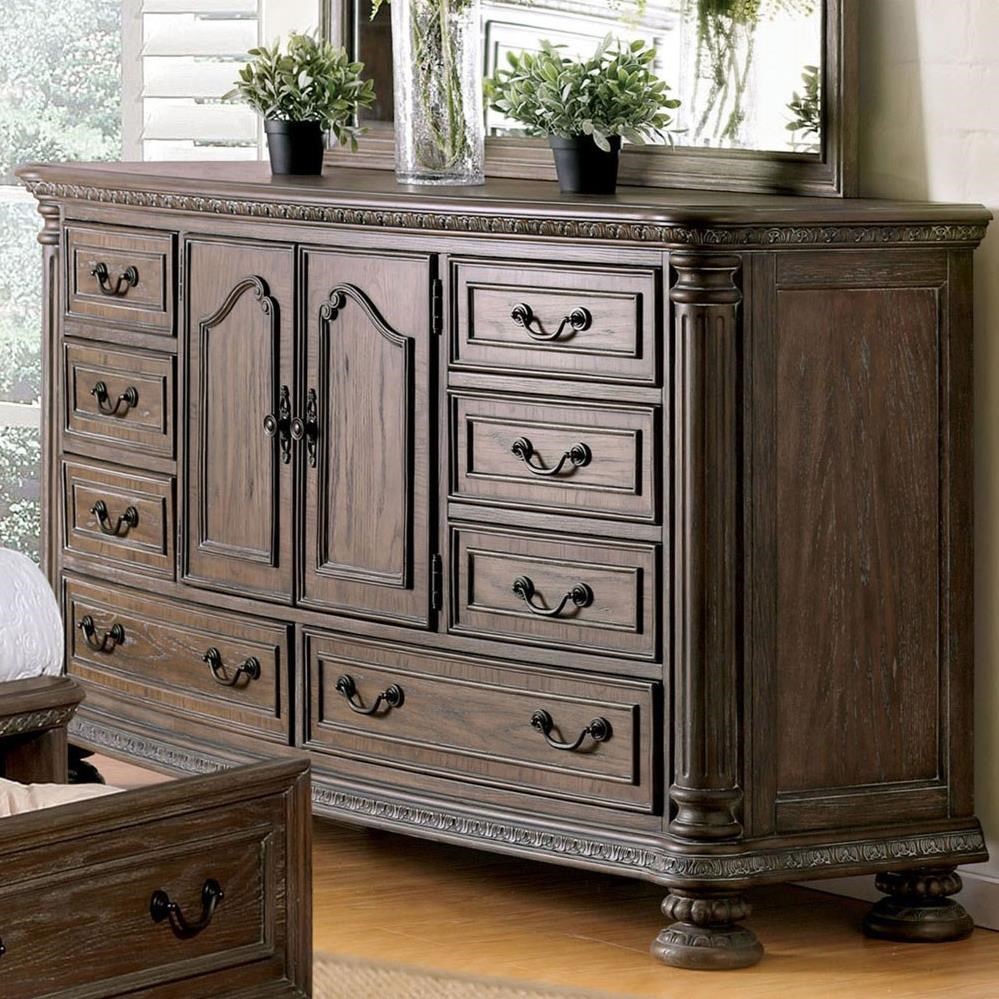 Furniture of America Persephone Traditional Dresser Value City