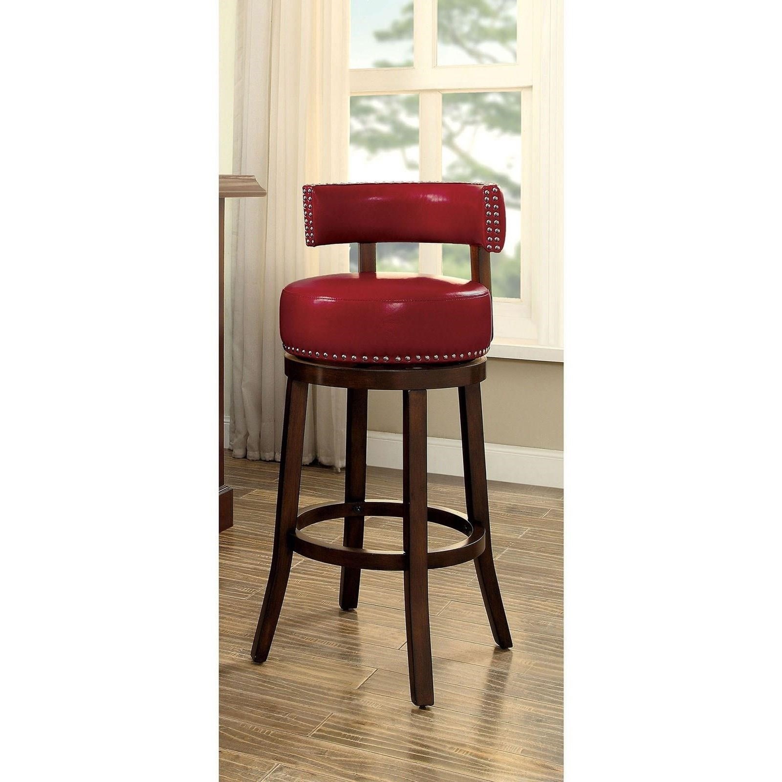 Furniture of America Shirley CMBR6251RD242PK 24" Bar Stool Corner