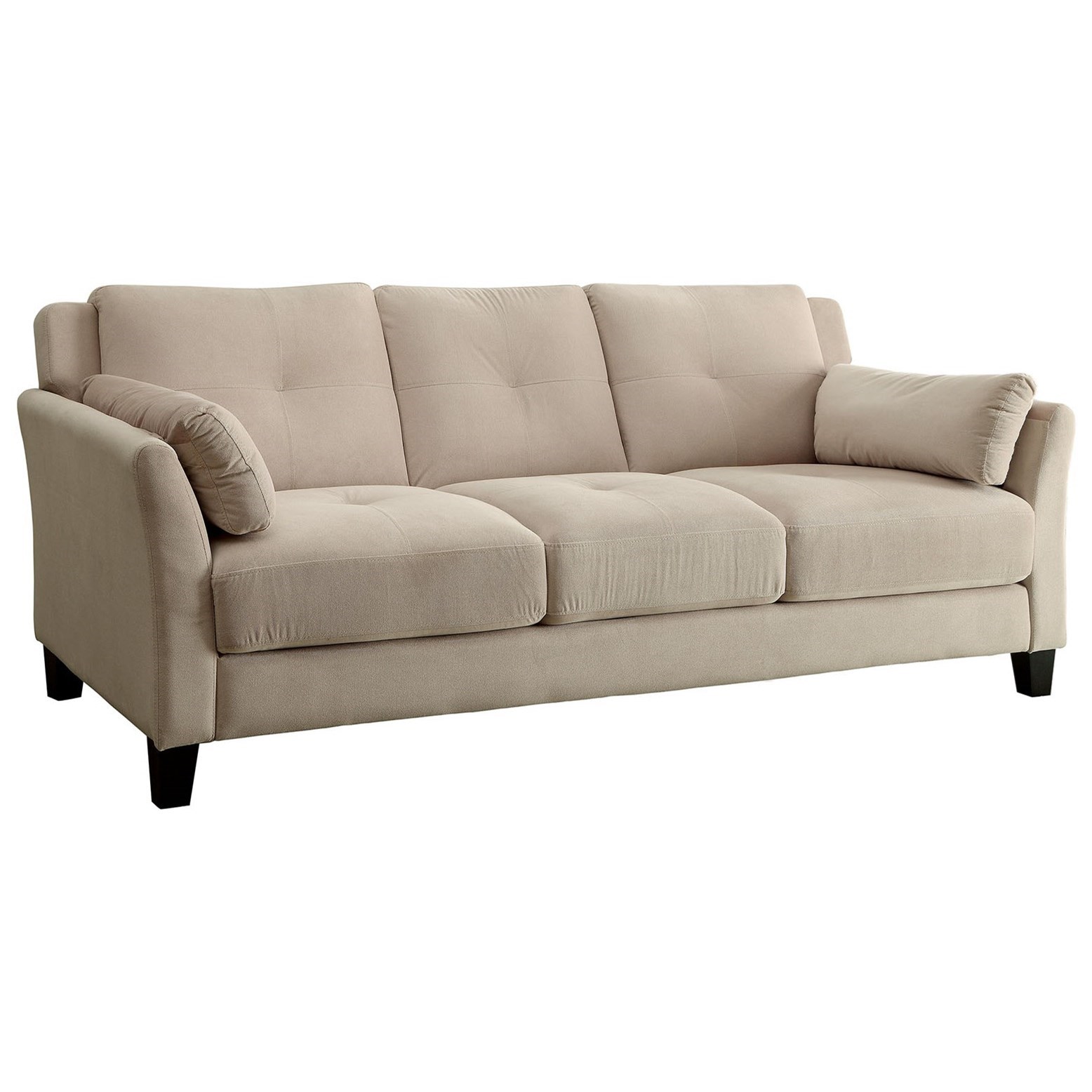 Furniture of America Ysabel CM6716BGSFPK Contemporary Sofa Corner