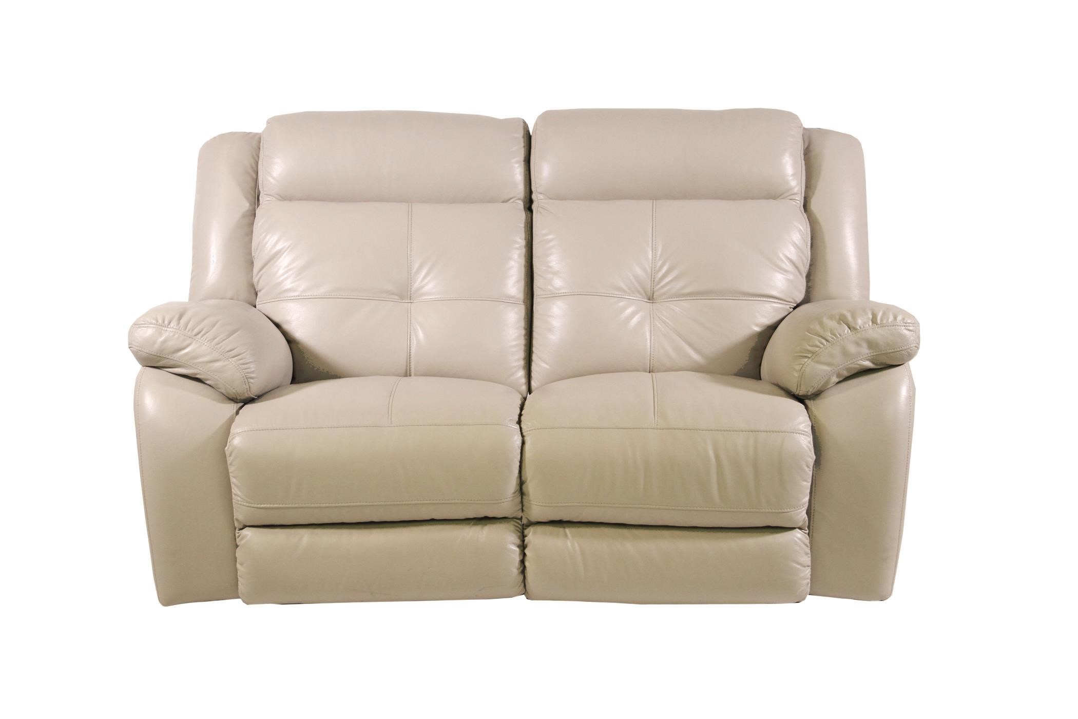 Futura Leather Pebble Power Reclining Loveseat HomeWorld Furniture