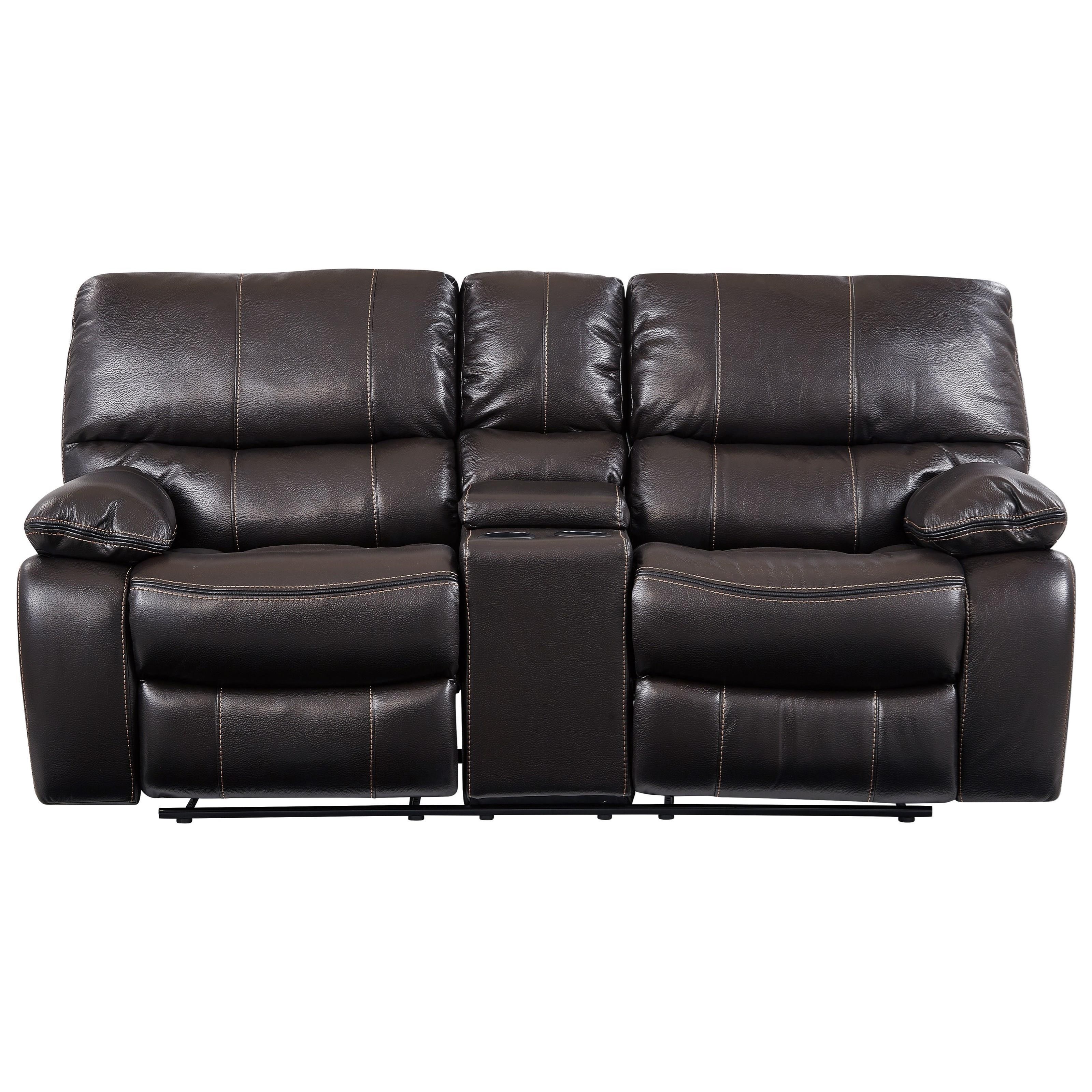 Global Furniture Agnes Reclining Loveseat with Console Value City