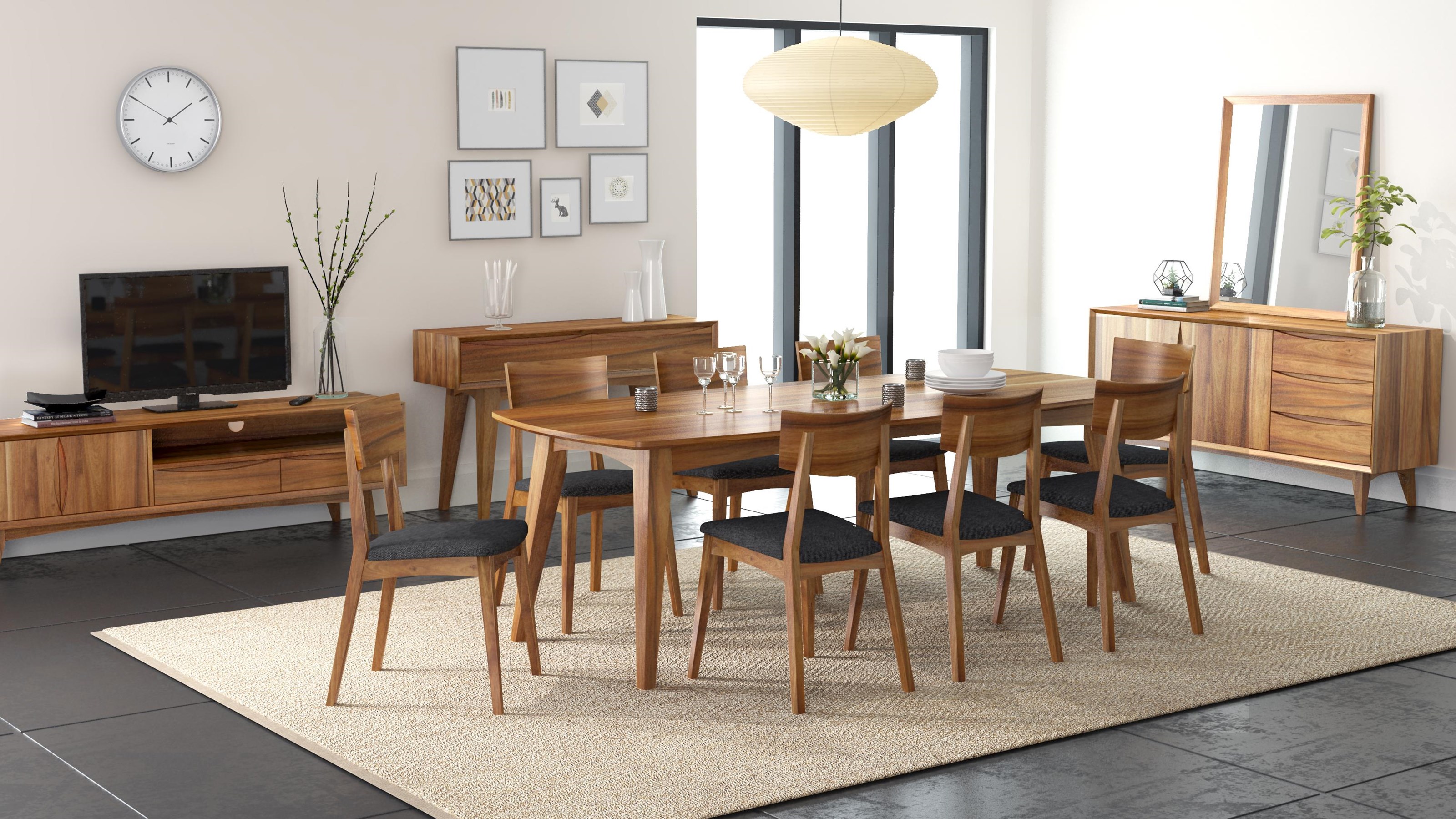 Global Home Berkeley 5 Piece Dining Package | HomeWorld Furniture