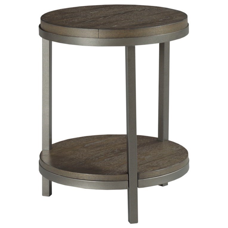 Hammary Baja II Round End Table with Shelf Lindy's Furniture Company