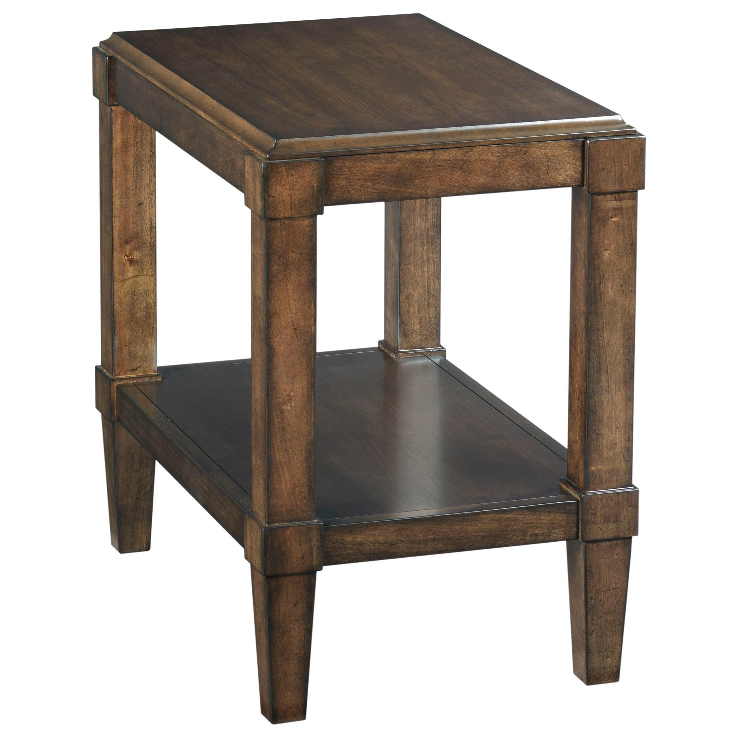 Hammary Helensburgh Chairside Table with Shelf Morris Home End Tables