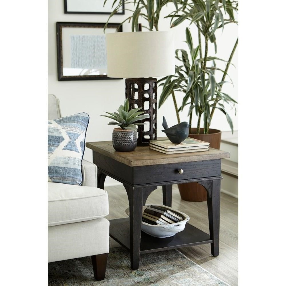 Hammary Hancock Transitional Rectangular Drawer End Table Sheely's