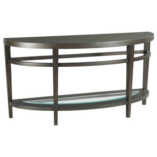 Hammary Urbana 880925 Transitional Sofa Table with Glass Insert Shelf