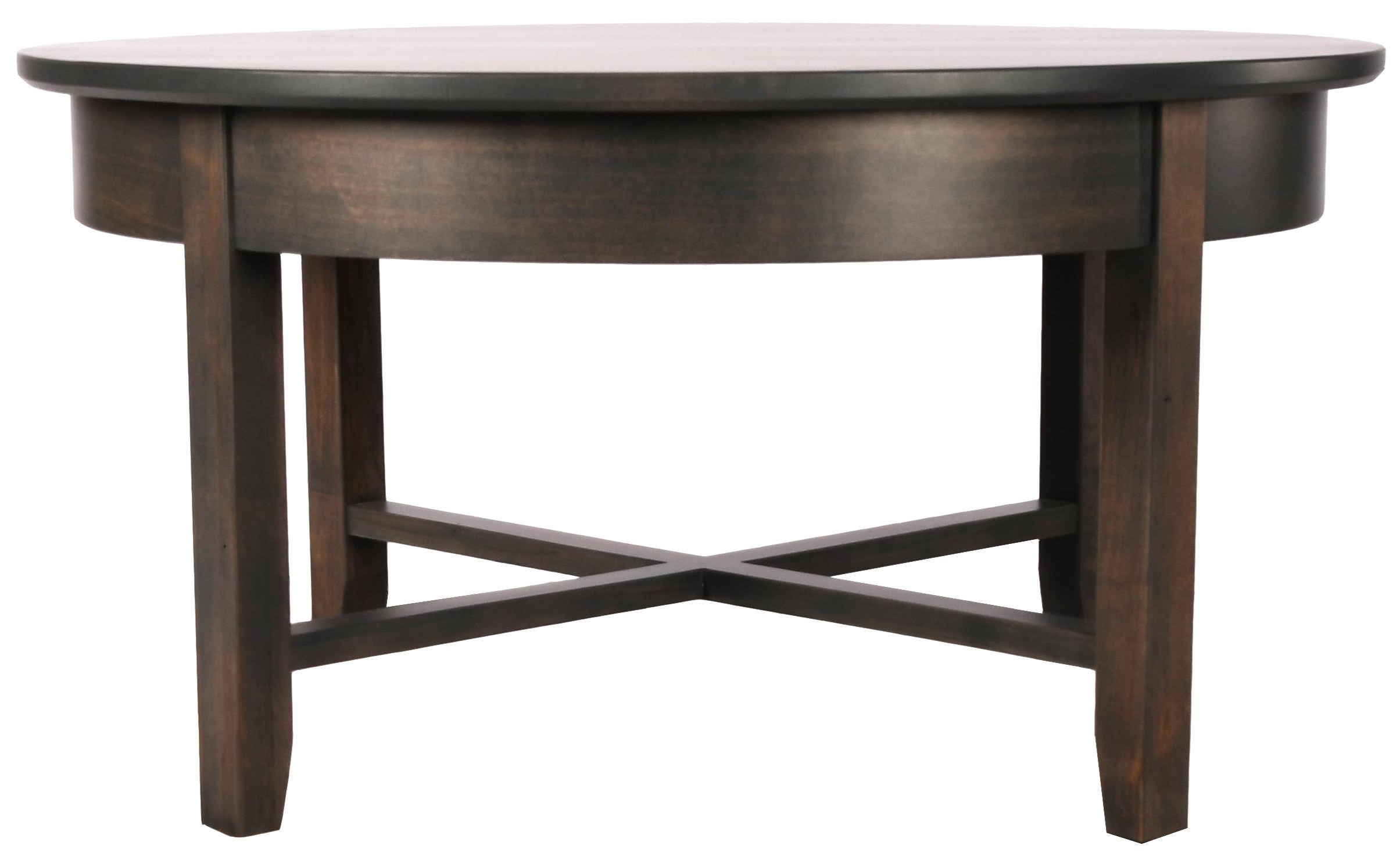Demilune Solid Maple Round Coffee Table Furniture and