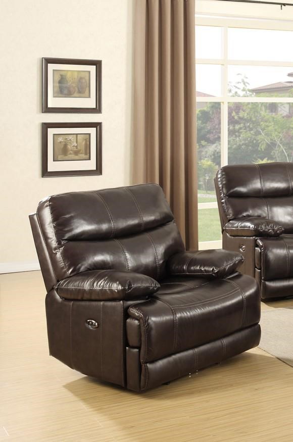 Happy Leather Company 3282B 328250HP Power Leather Match Recliner
