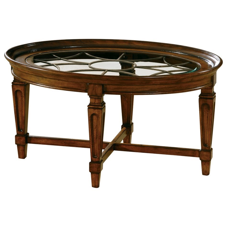Hekman 7282 Traditional Coffee Table with Metal Grille Jacksonville