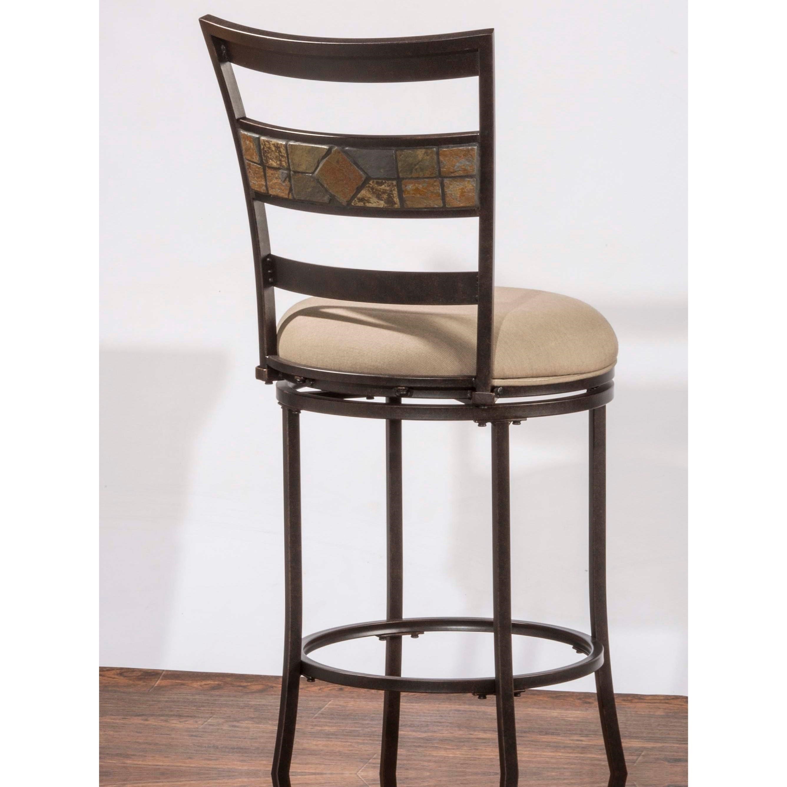 Hillsdale Indoor\/Outdoor Stools Swivel Counter Stool with Ladderback Olinde\u002639;s Furniture Hillsdale Indoor\/Outdoor Stools Swivel Counter Stool with Ladderback Olinde\u002639;s Furniture