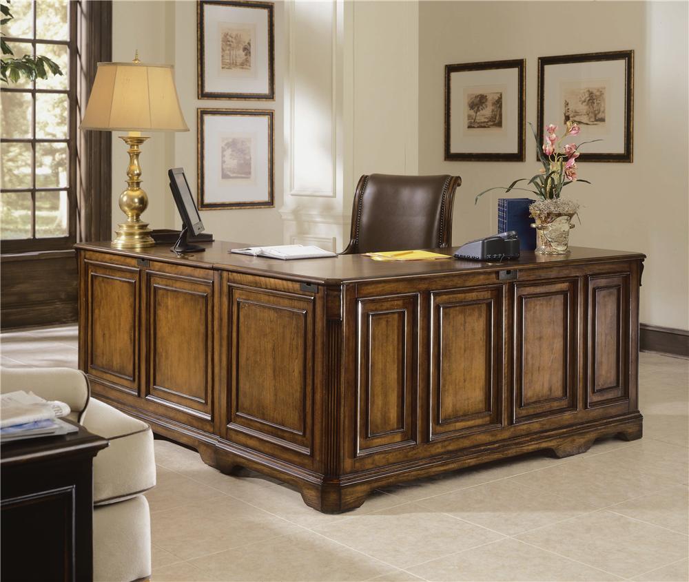 Hooker Furniture Brookhaven Executive "L" Right Return Desk Baer's