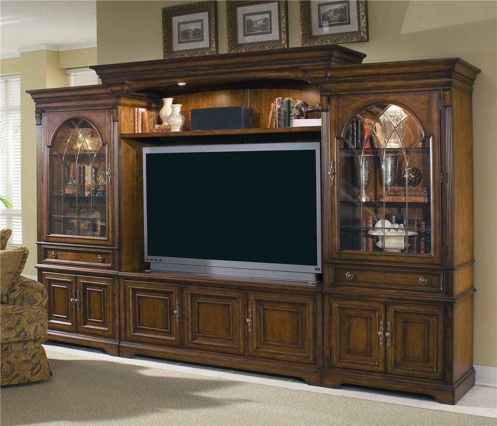 Hooker Furniture Brookhaven Entertainment Center with Interchangeable