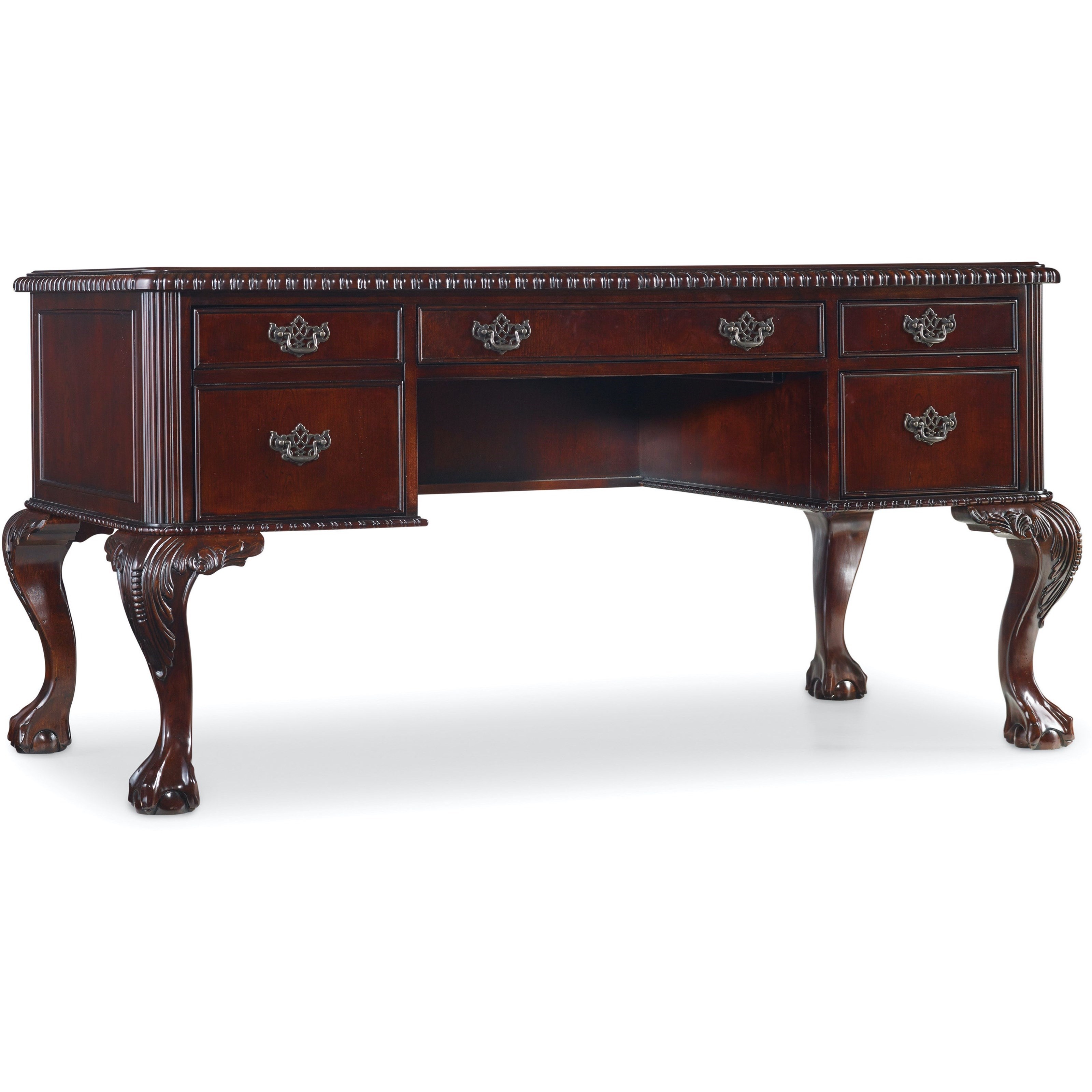 Hooker Furniture 434 Ball and Claw Writing Desk Find Your Furniture Table Desks/Writing Desks