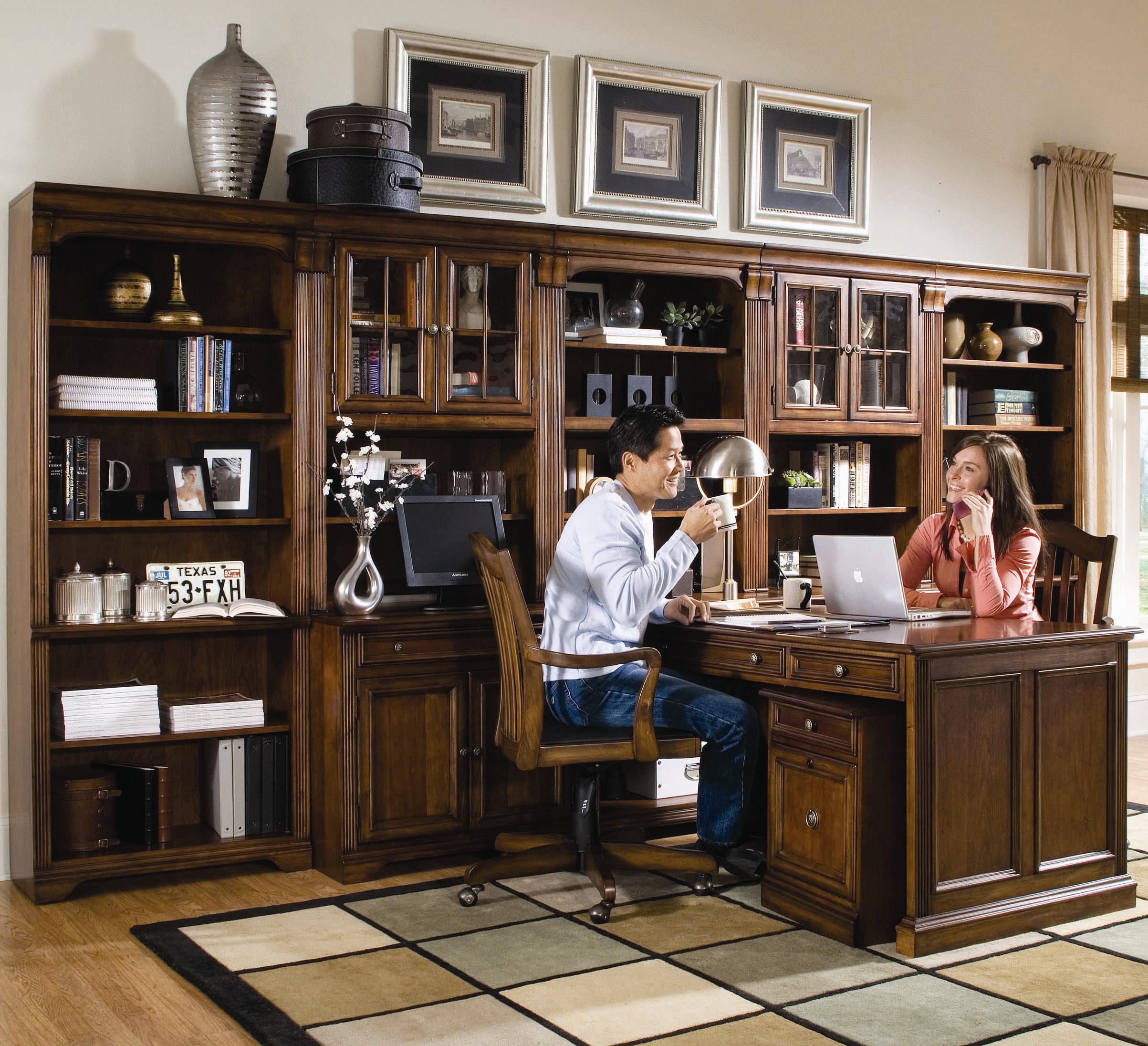 Hooker Furniture Brookhaven Office Wall Unit Moore's Home Furnishings