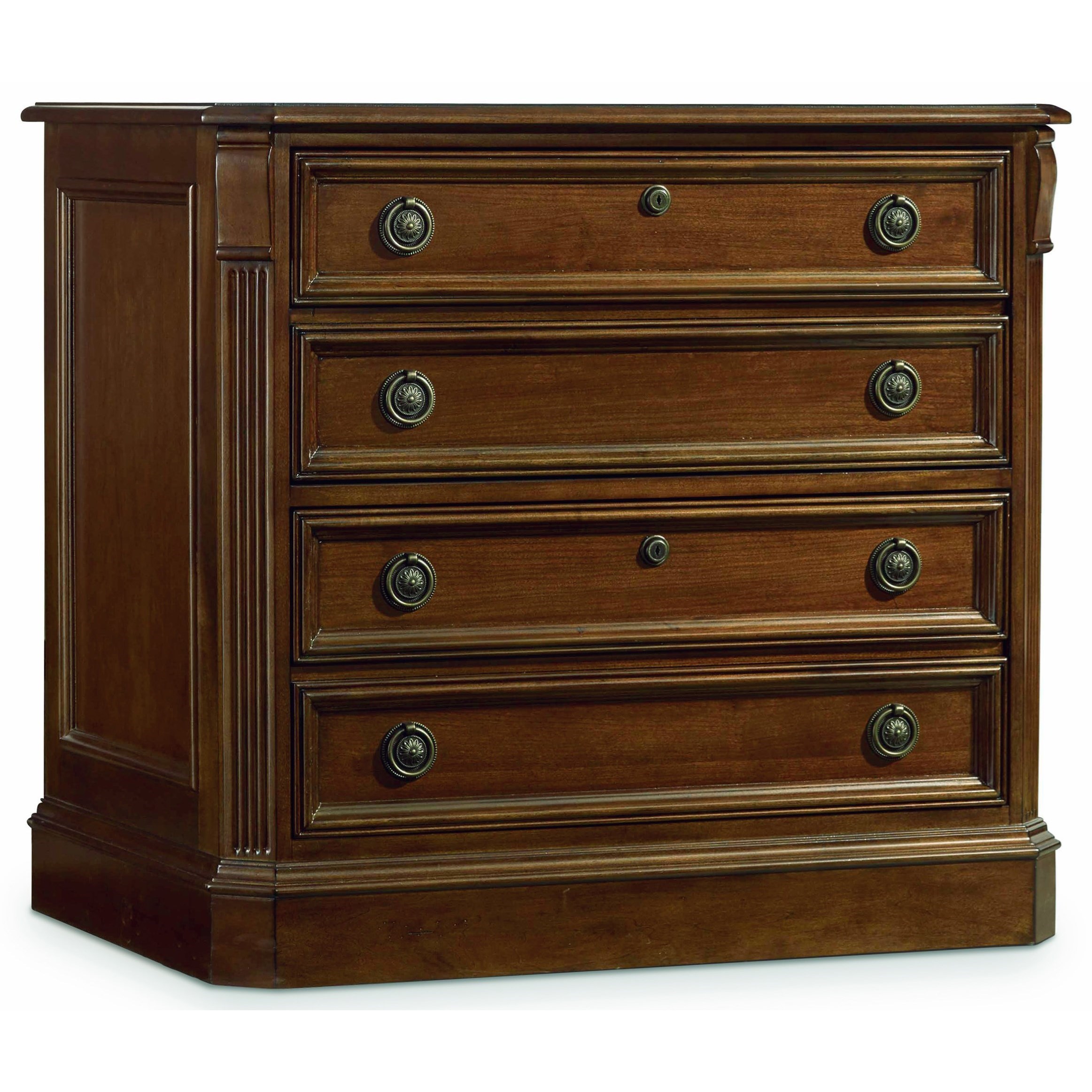 Hooker Furniture Brookhaven 28110566 Lateral File with Two Locking Drawers Miller Waldrop
