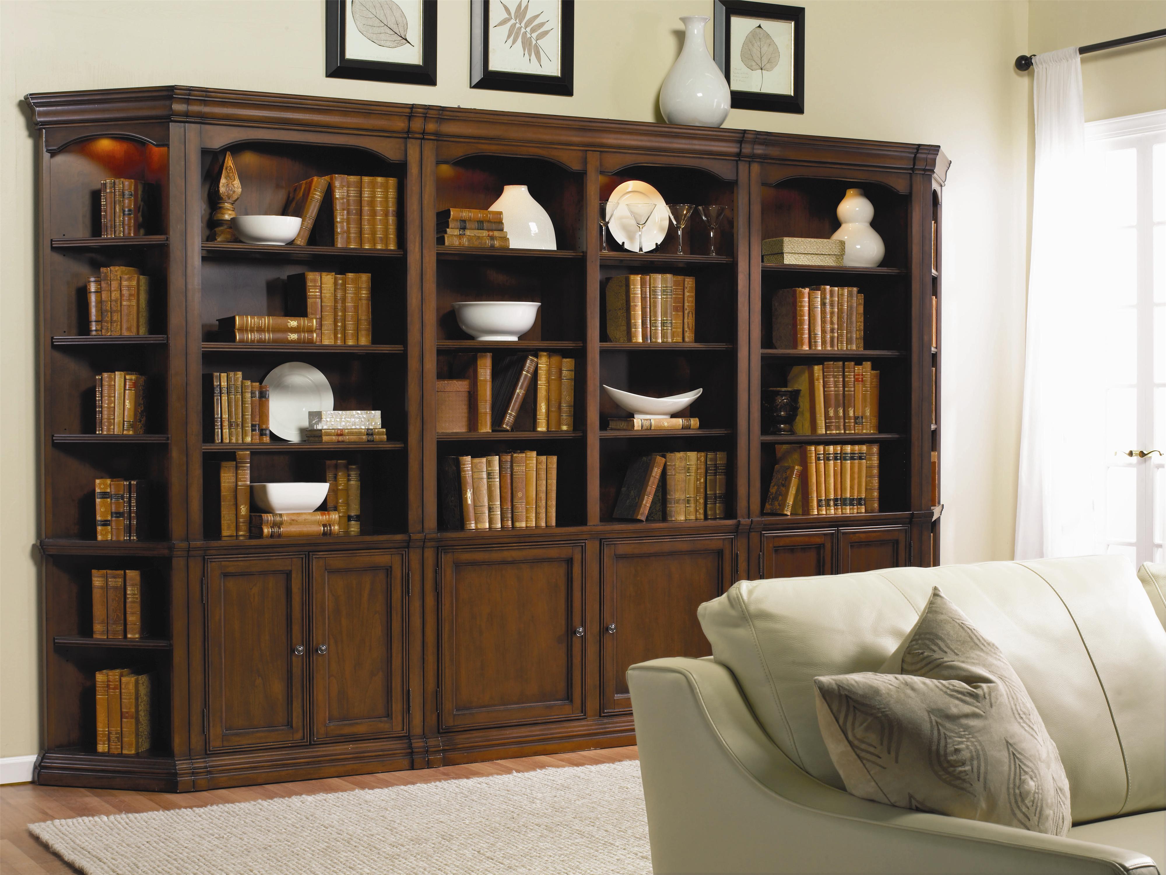 Hooker Furniture Cherry Creek Traditional Bookcase Modular Wall System ...