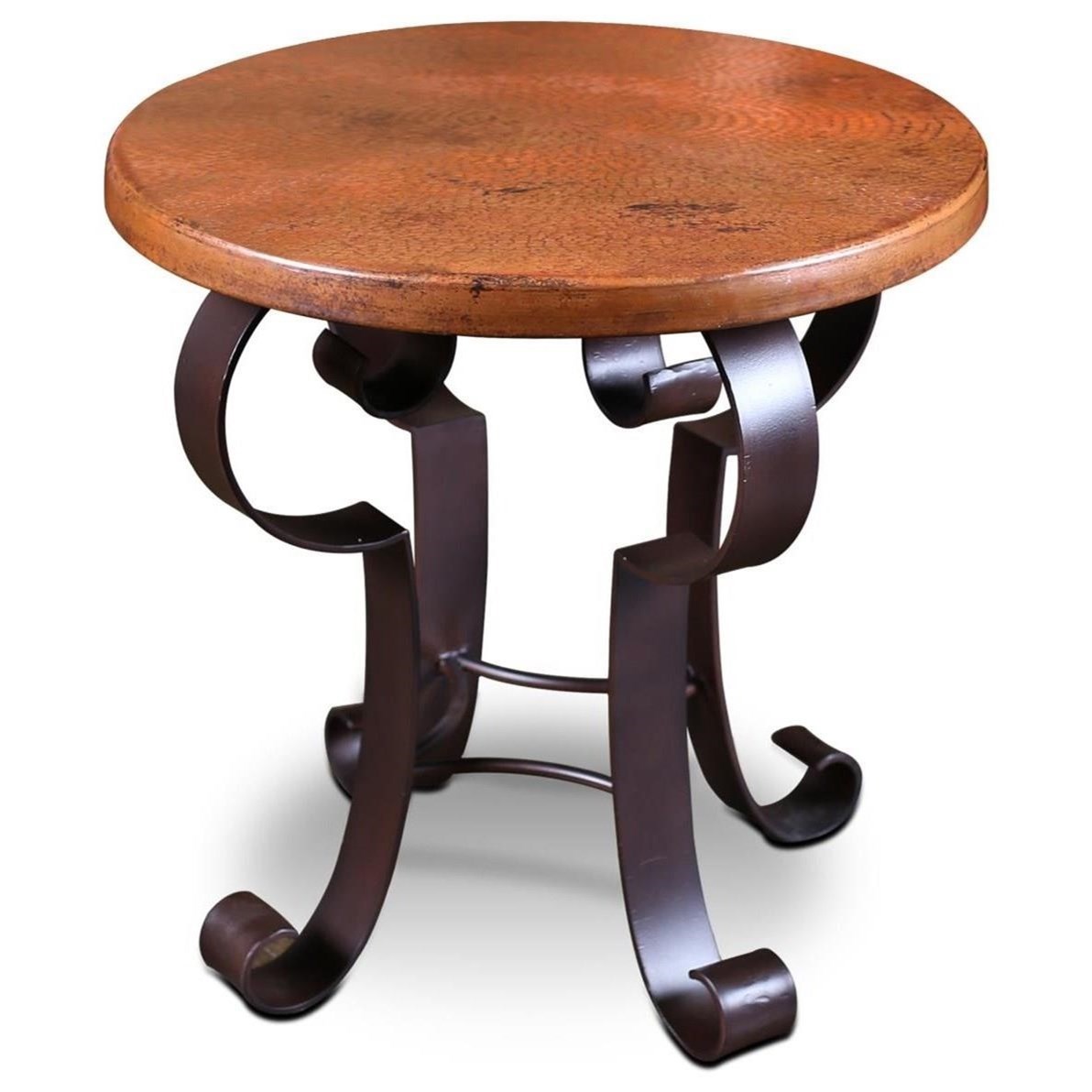 Horizon Home Mallorca H1359 100 Round Copper Top End Table With