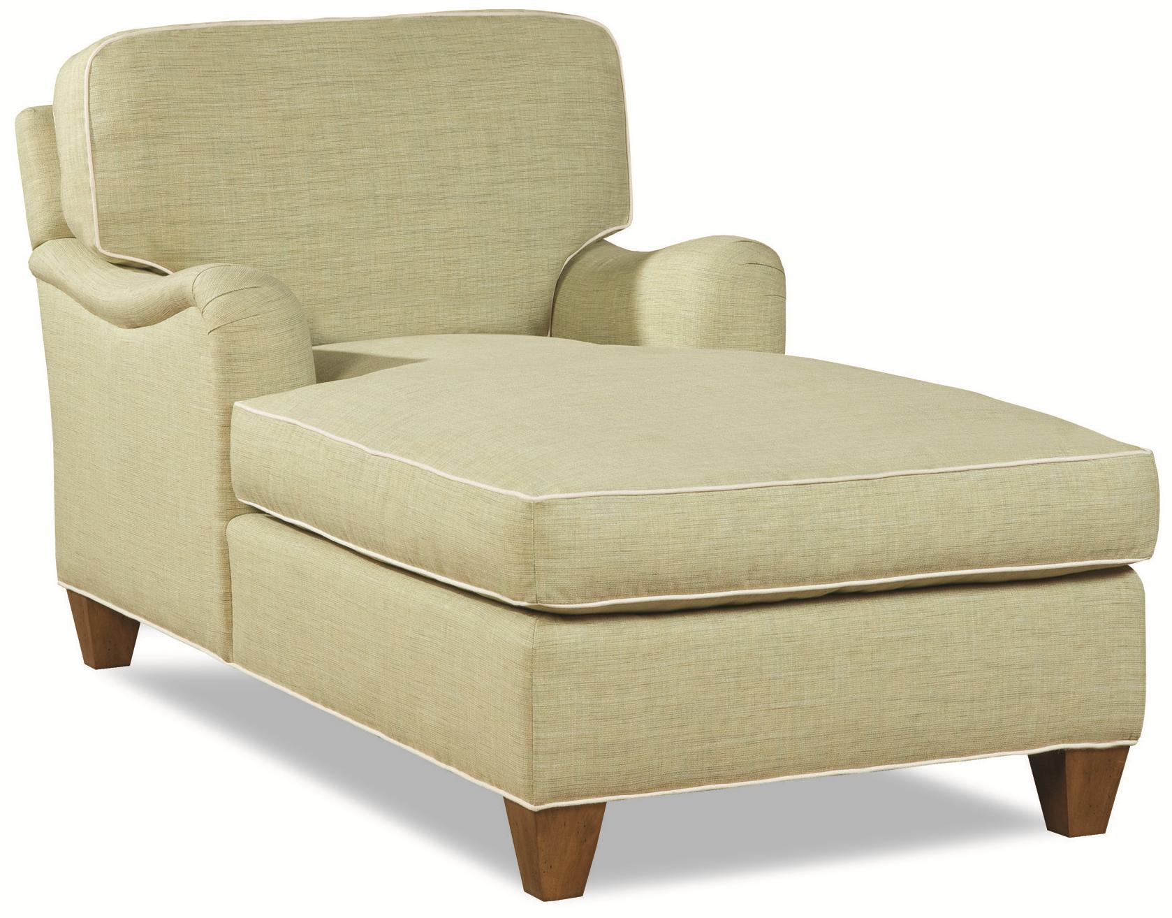 Huntington House 2041 Customizable Chaise with Rolled English Arm and