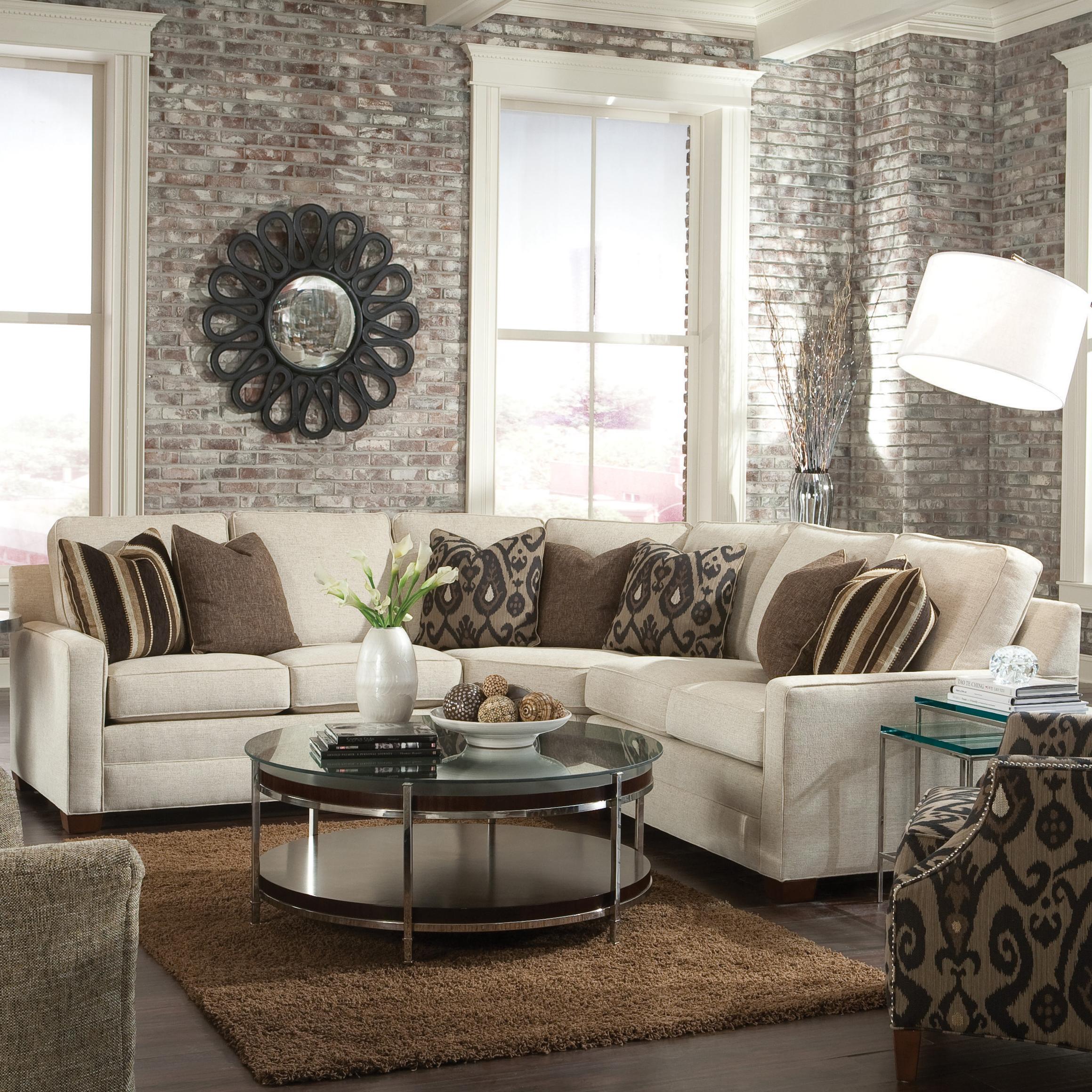 Huntington House 2062 Customizable Contemporary Sectional Sofa with