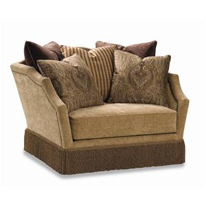 Huntington House 3398 Traditional Upholstered Chair Featuring Throw Pillows - AHFA - Upholstered ...