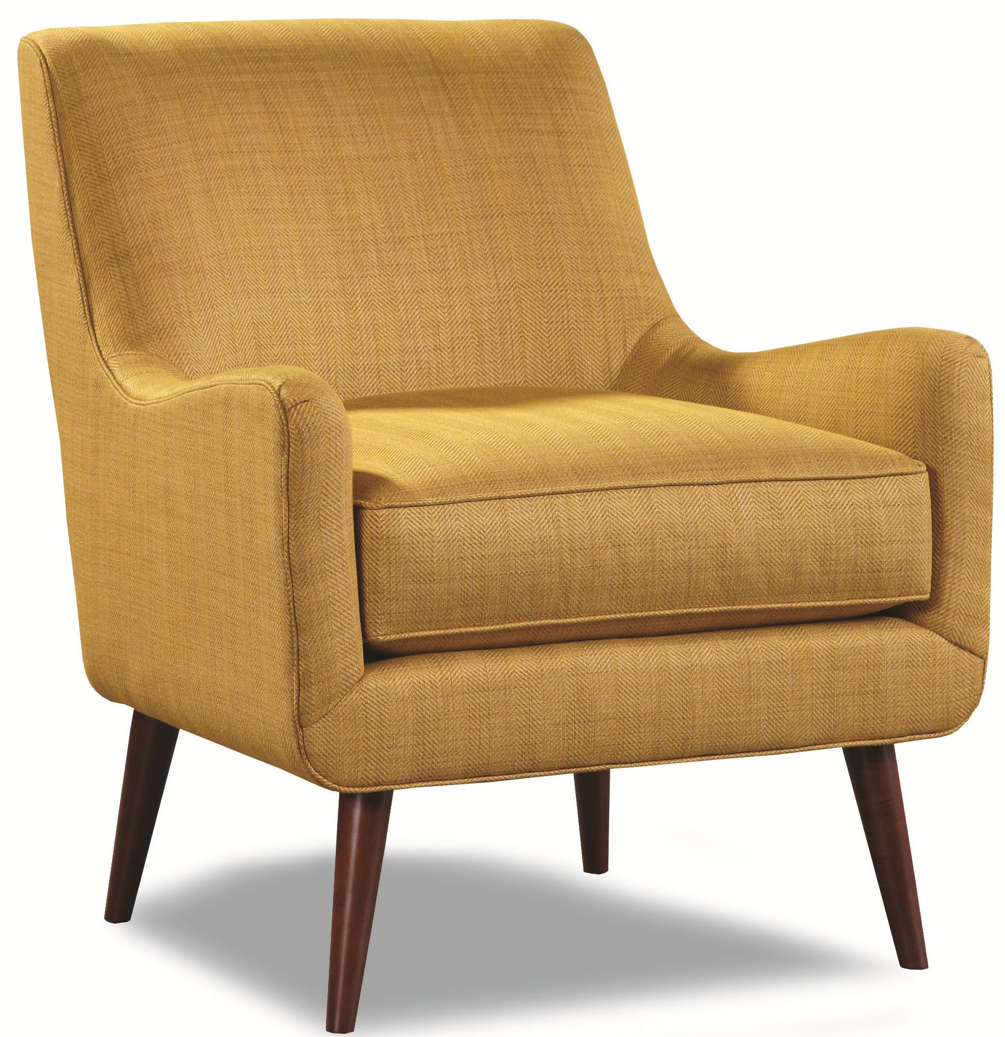 Huntington House 7470 Upholstered Chair with Mid-Century Modern Legs | Belfort Furniture ...