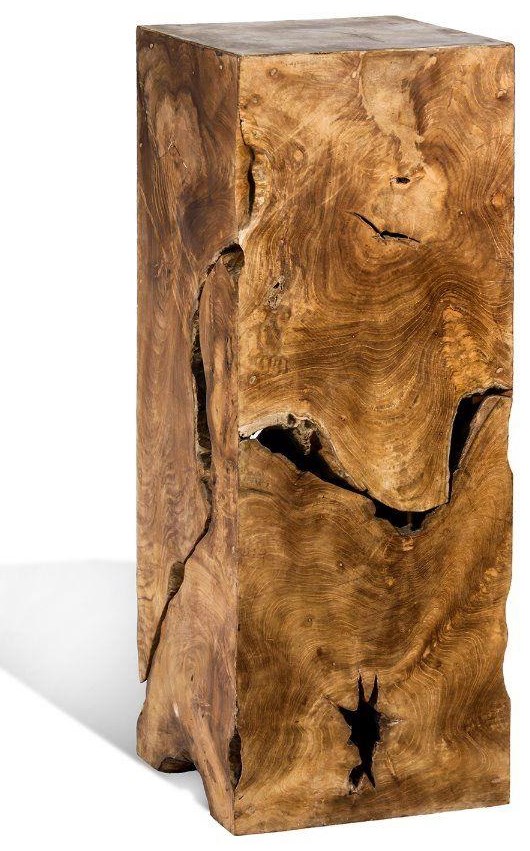 Ibolili Pedestals Teak Slice Pedestal, Large Jacksonville Furniture