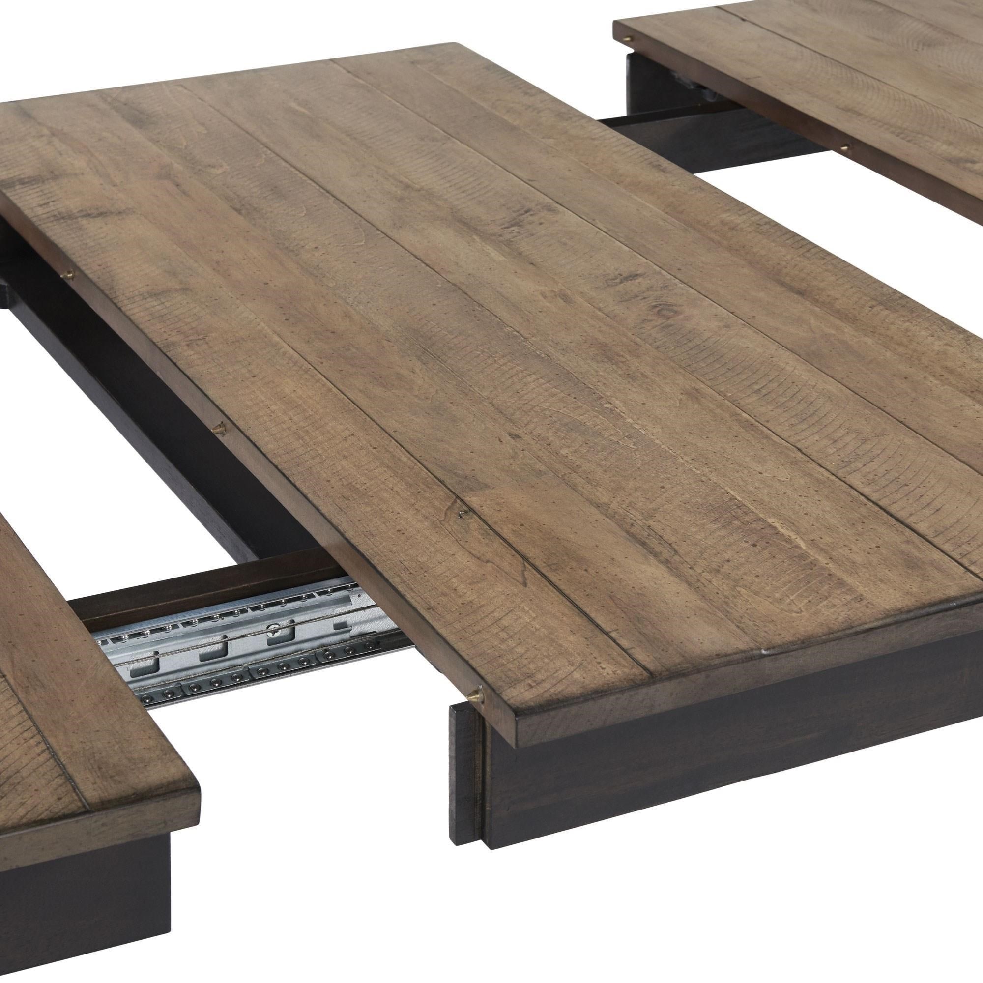 Intercon Beacon Transitional Dining Table with 18" SelfStoring Leaf