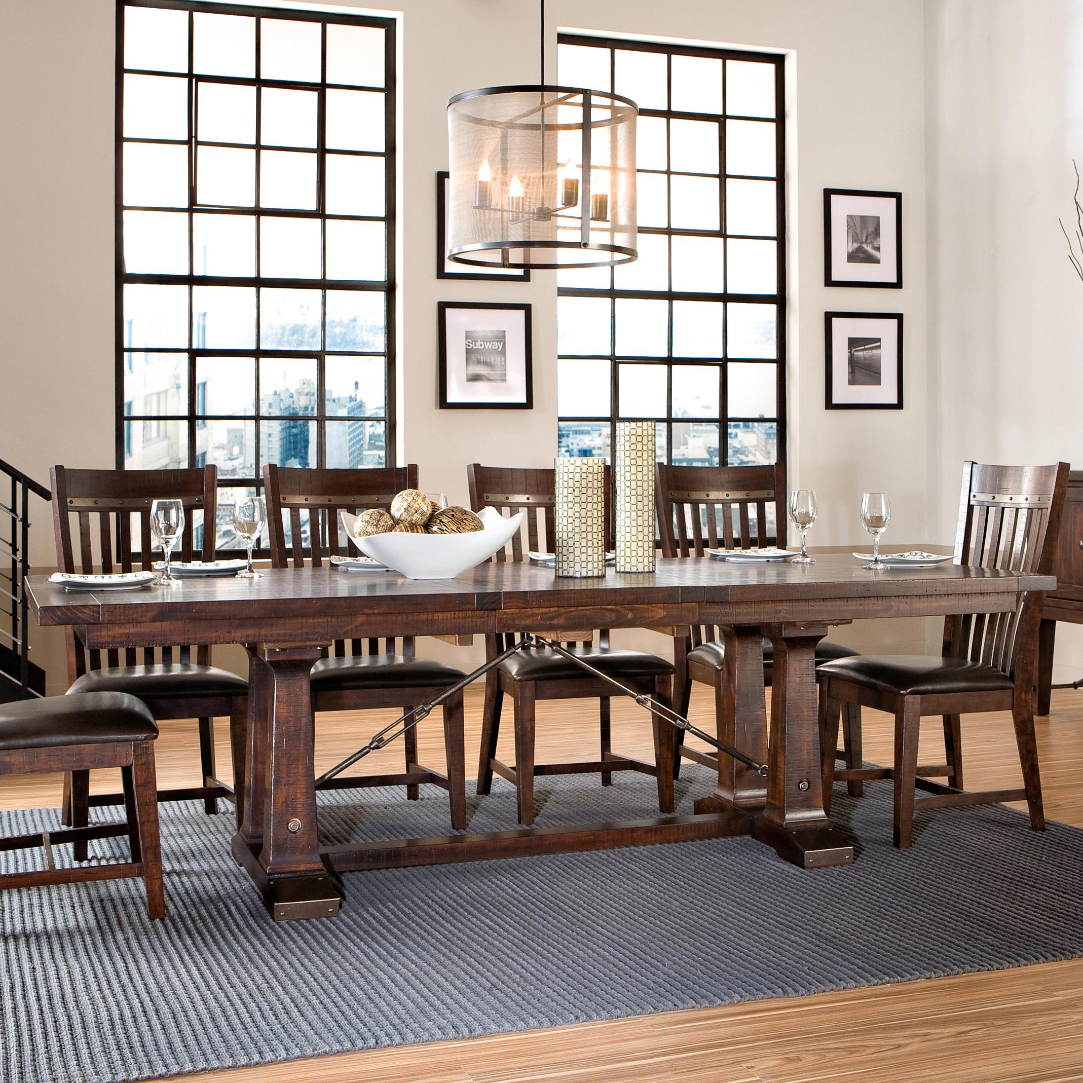 Intercon Hayden Trestle Dining Table with Metal Table Slides Wayside Furniture Dining Room Table Intercon Hayden Trestle Dining Table with Metal Table Slides Wayside Furniture Dining Room Table