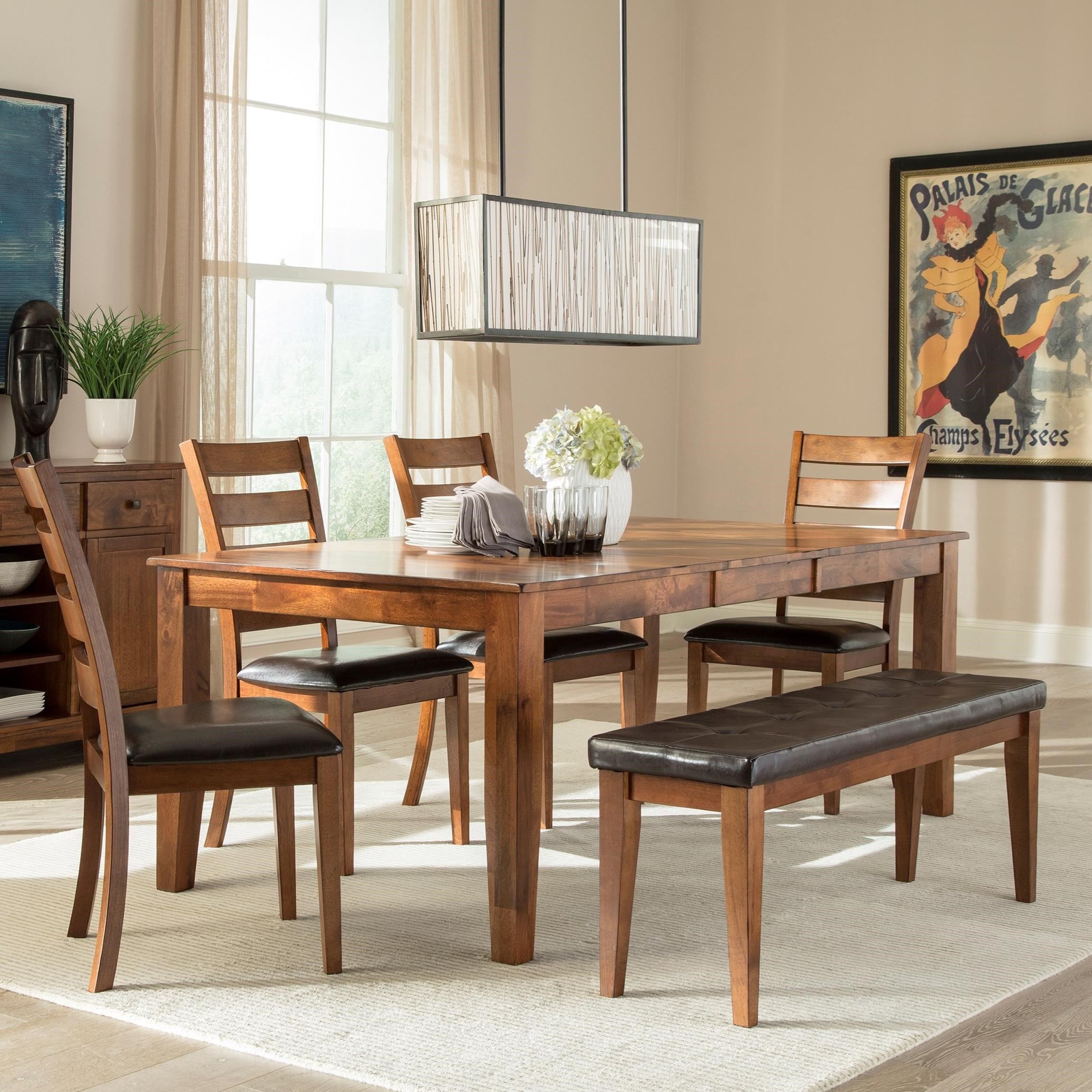VFM Signature Kona 6 Piece Mango Wood Dining Room Set | Virginia