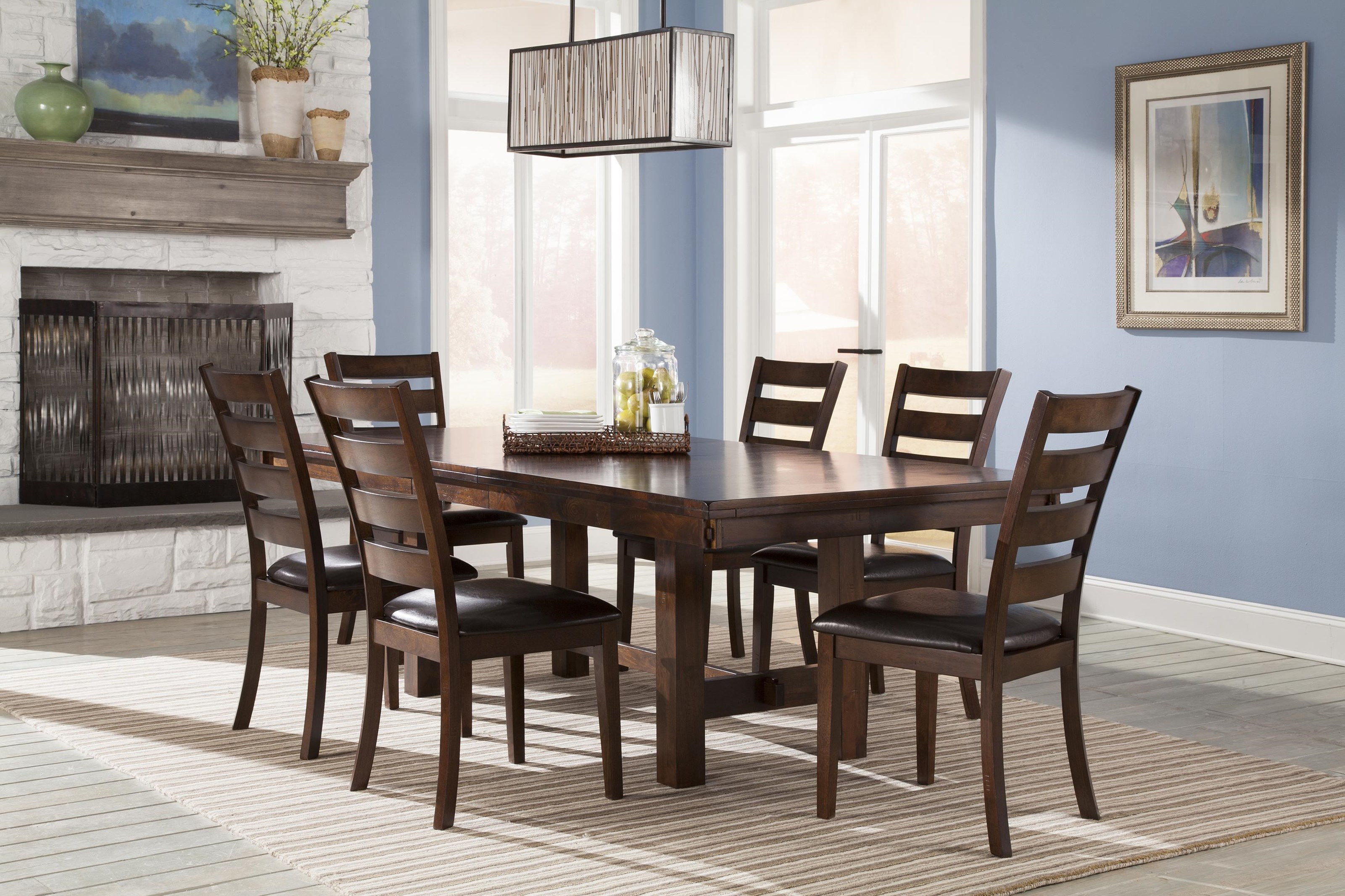 Intercon Kona 7 Piece Table and Chair Set Wayside Furniture Dining