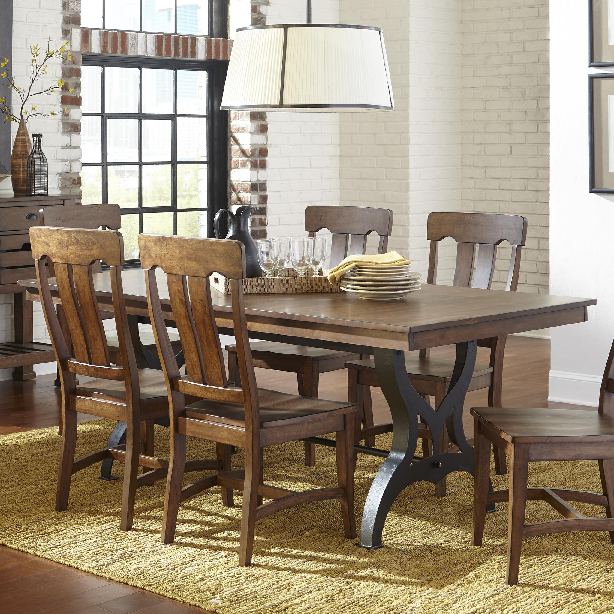 Intercon The District Dining Table with Leaf Hudson\u002639;s Furniture Dining Tables Intercon The District Dining Table with Leaf Hudson\u002639;s Furniture Dining Tables