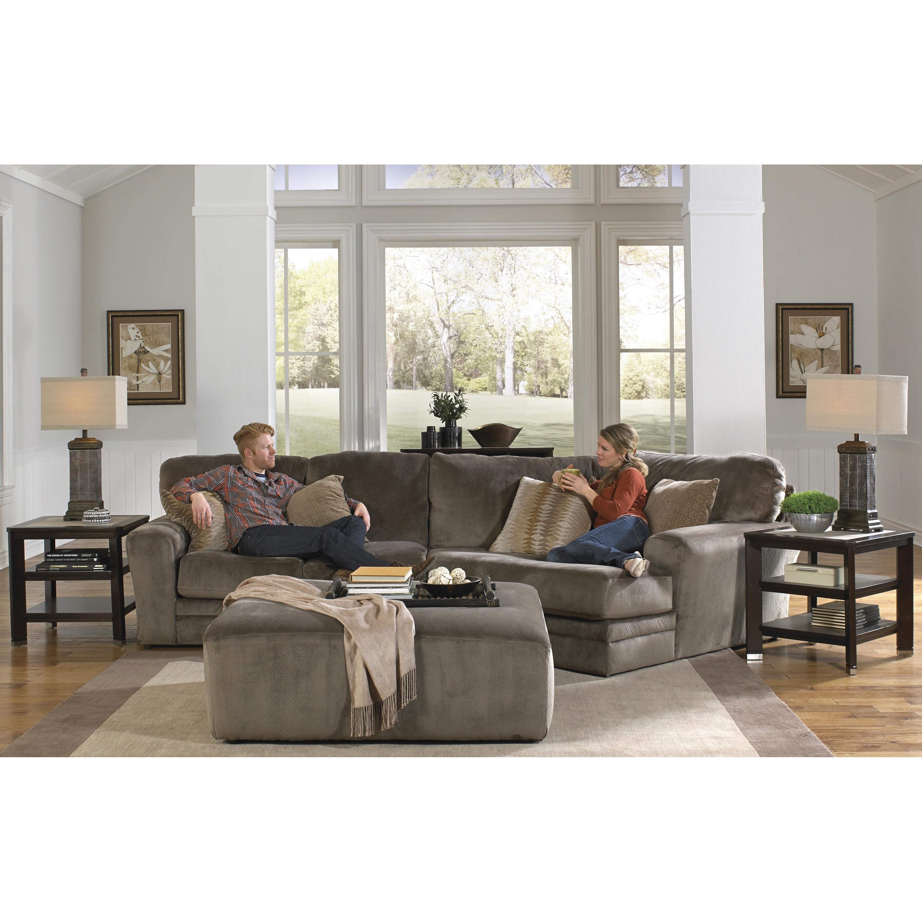 Jackson Furniture Everest 2 Piece Sectional with Piano Wedge Standard Furniture Sectional