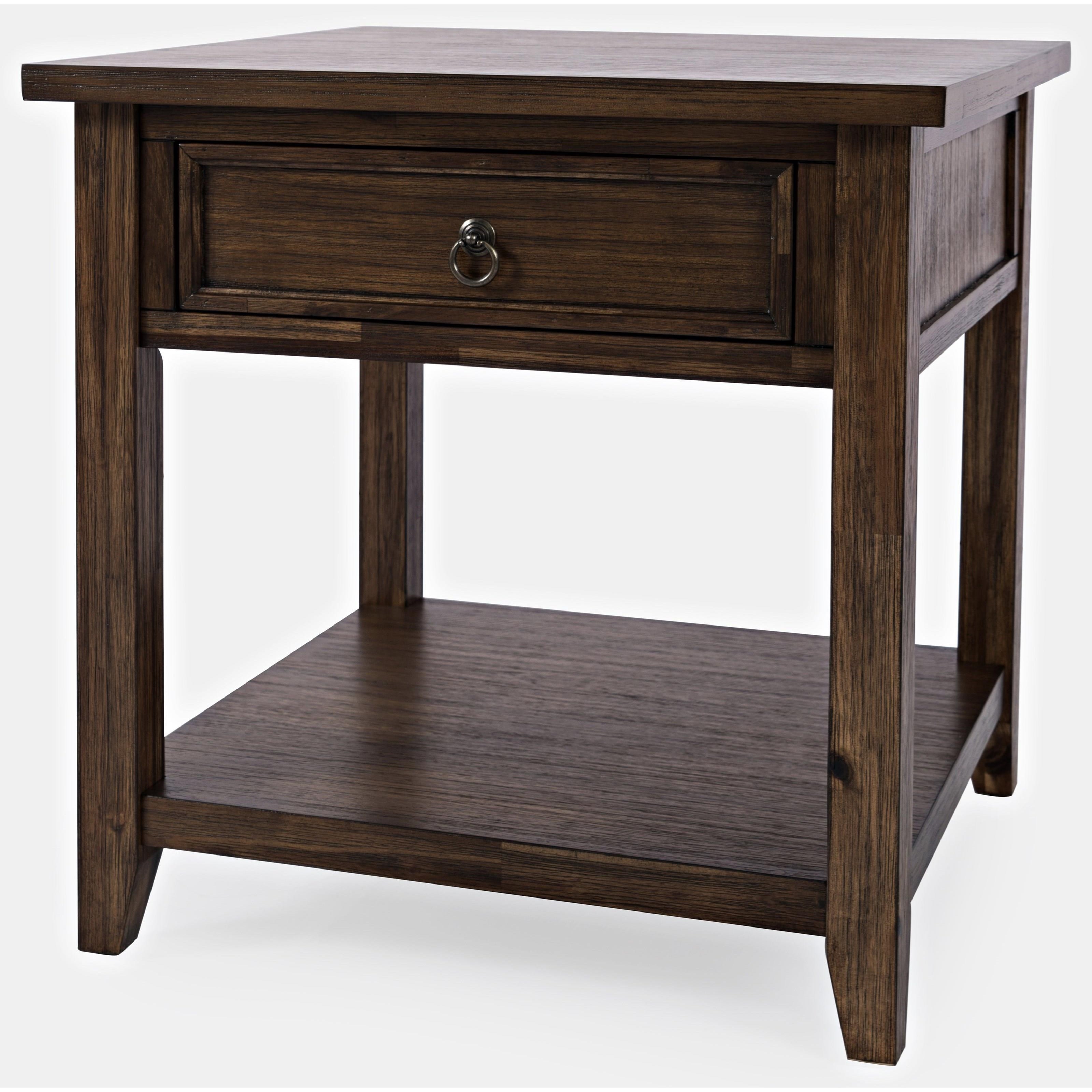 Jofran Bakersfield End Table w/ Drawer Reeds Furniture Occ End Tables