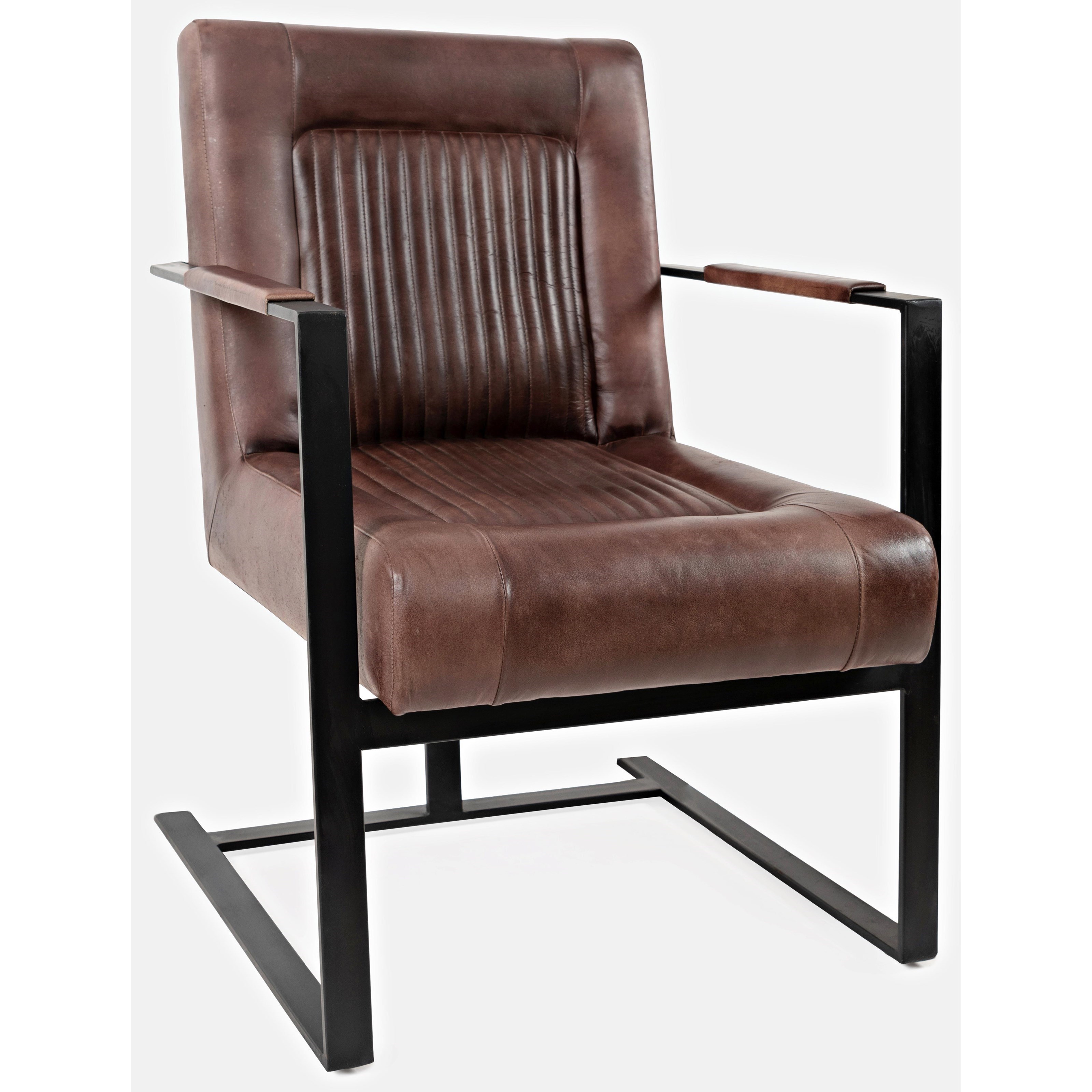 Jofran Maguire Leather Accent Chair | Reeds Furniture | Upholstered Chairs