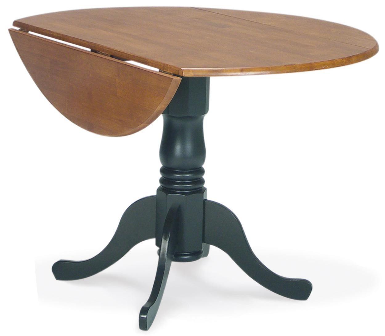 42" Round Drop Leaf Pedestal Table