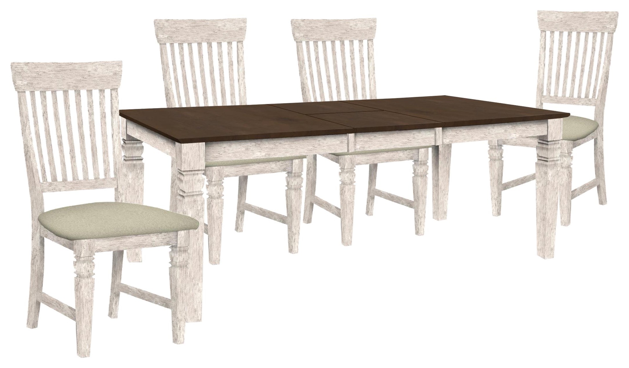 John Thomas SELECT Dining Java Butterfly Leaf Table and 4 Seattle