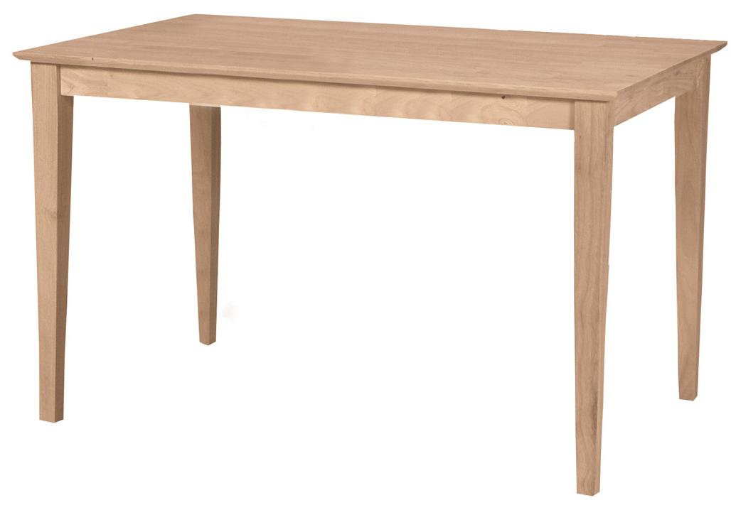John Thomas SELECT Dining T3048S Solid Top Rectangular Shaker Table
