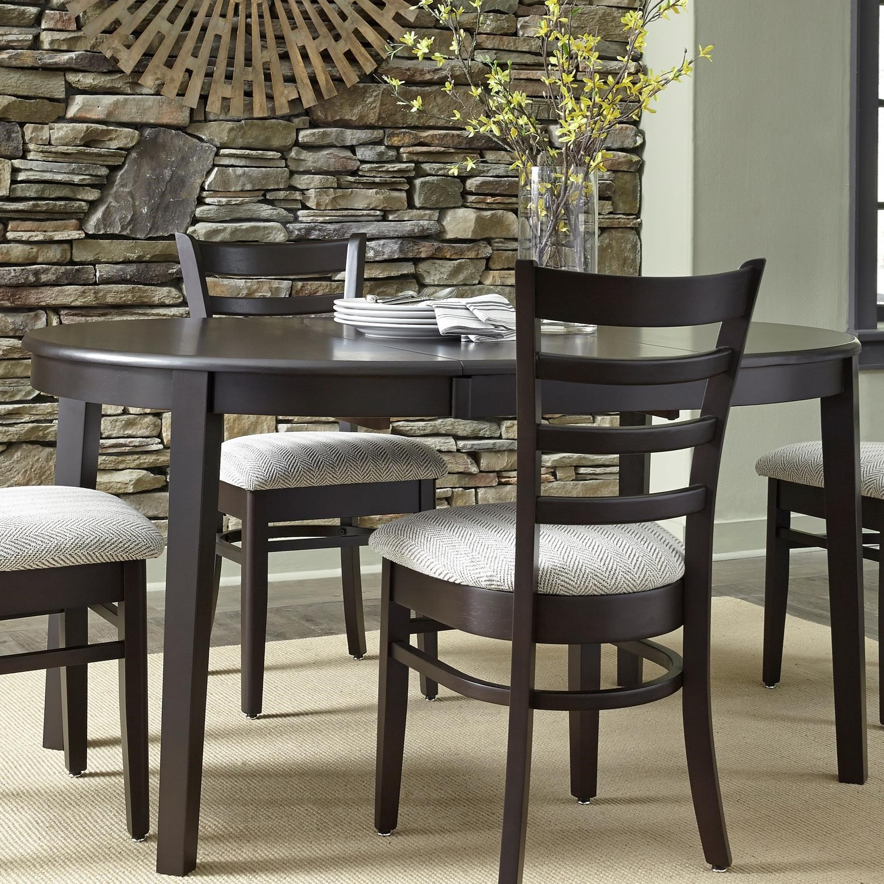 John Thomas SELECT Dining Emily 42" Round Table with Butterfly Leaf
