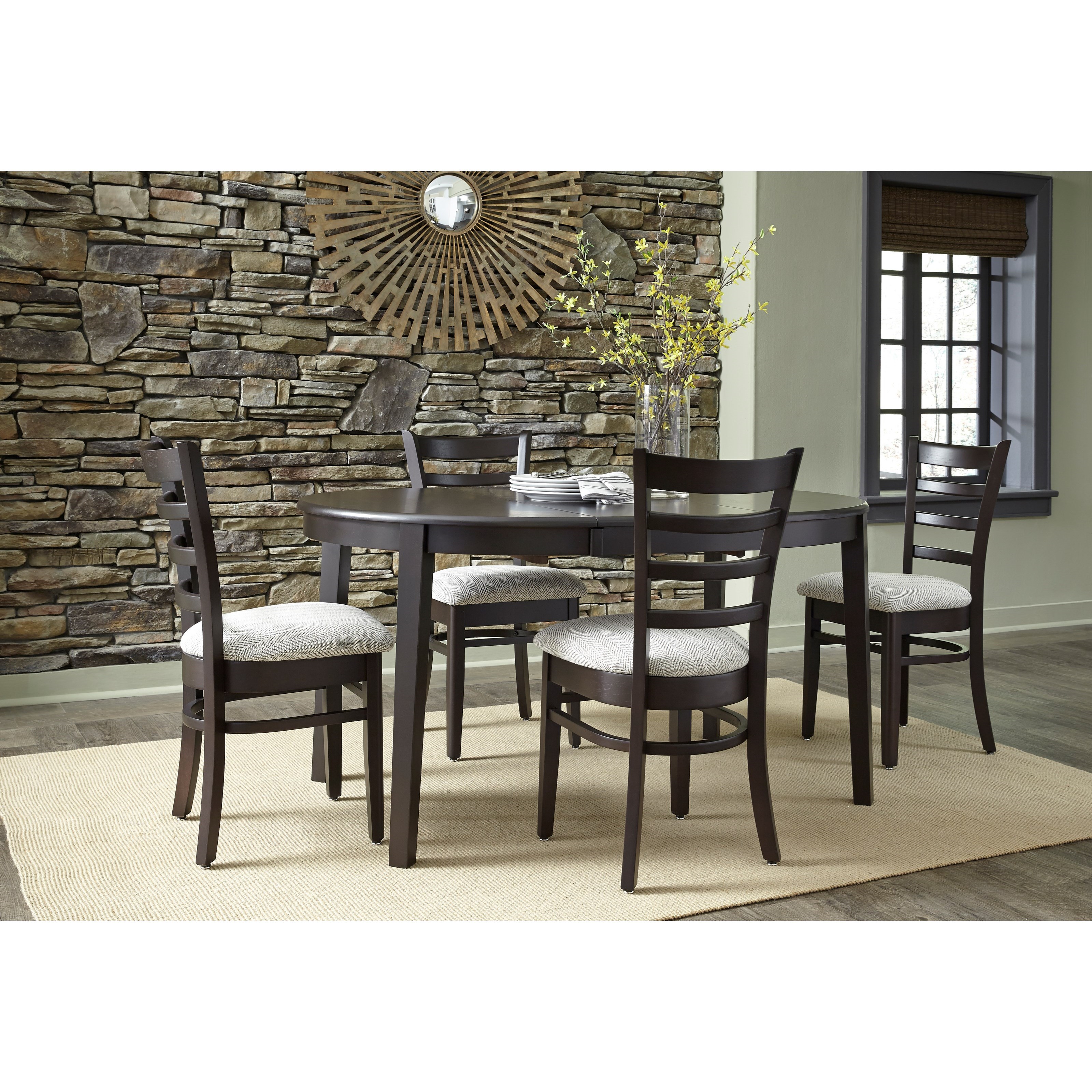 John Thomas SELECT Dining Emily 42" Round Table with Butterfly Leaf