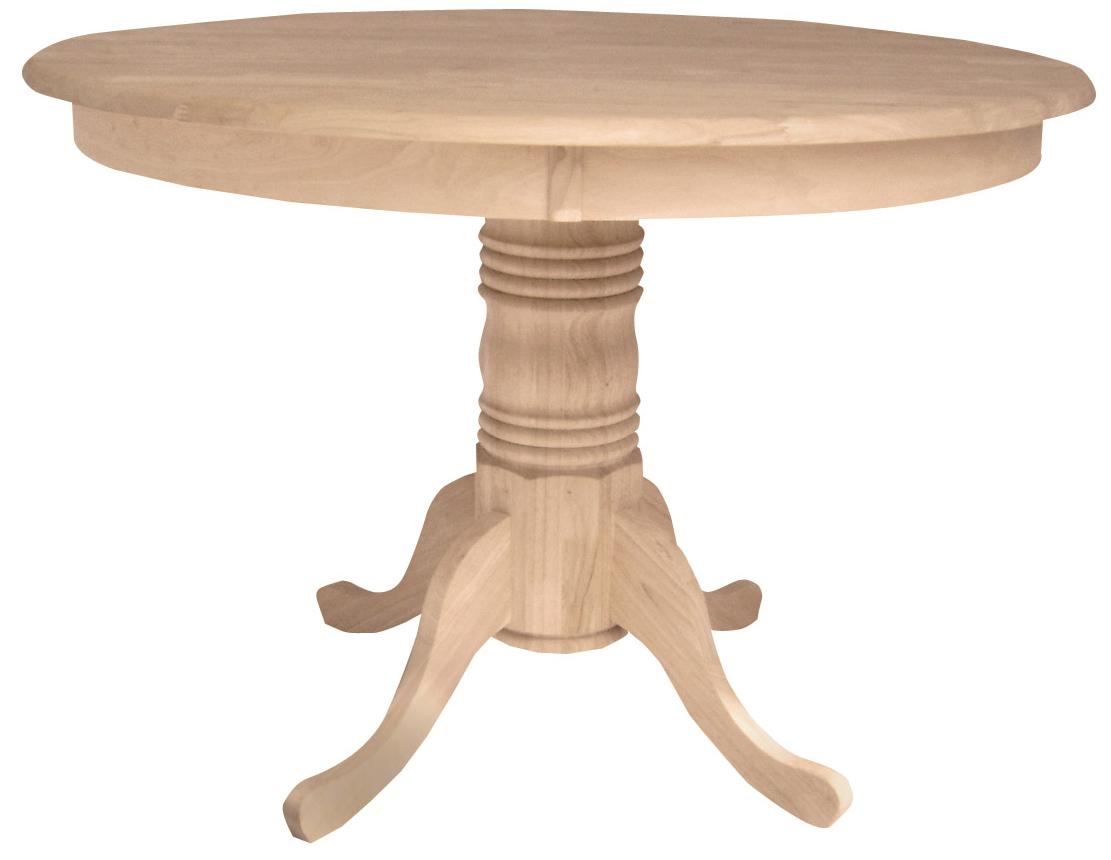 John Thomas SELECT Dining T42T+T30B 42" Round Pedestal Table Corner