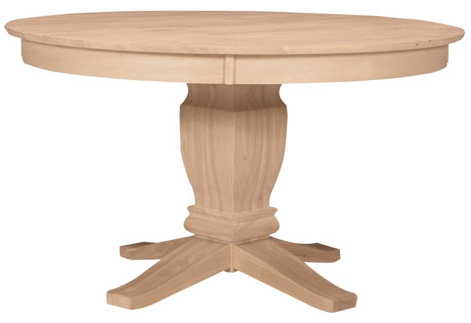 John Thomas SELECT Dining 52" Round Solid Top Pedestal Table Belfort
