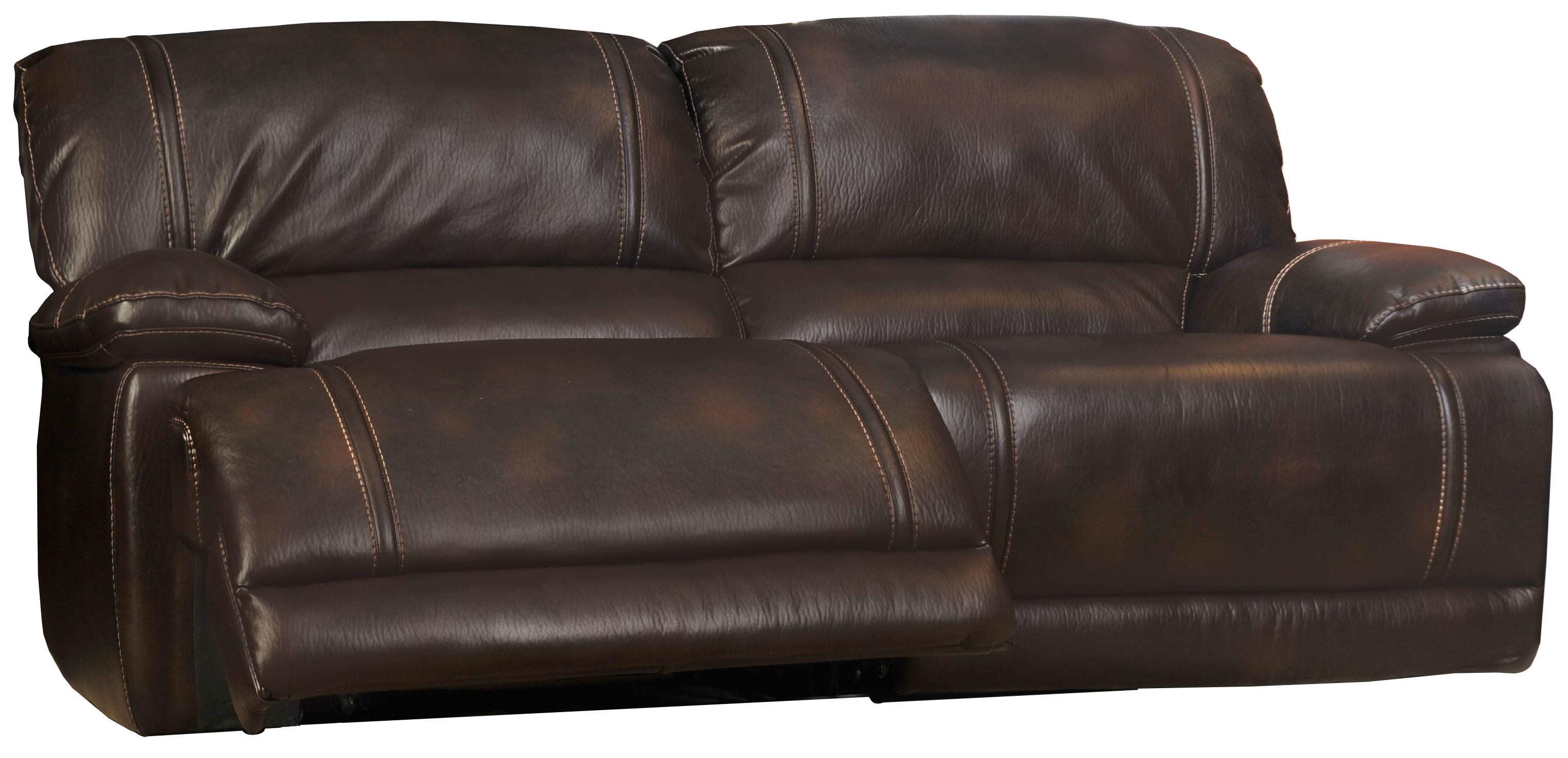 Dual Recliner Sofa w/ Pillow Arms Sadler's Home Furnishings
