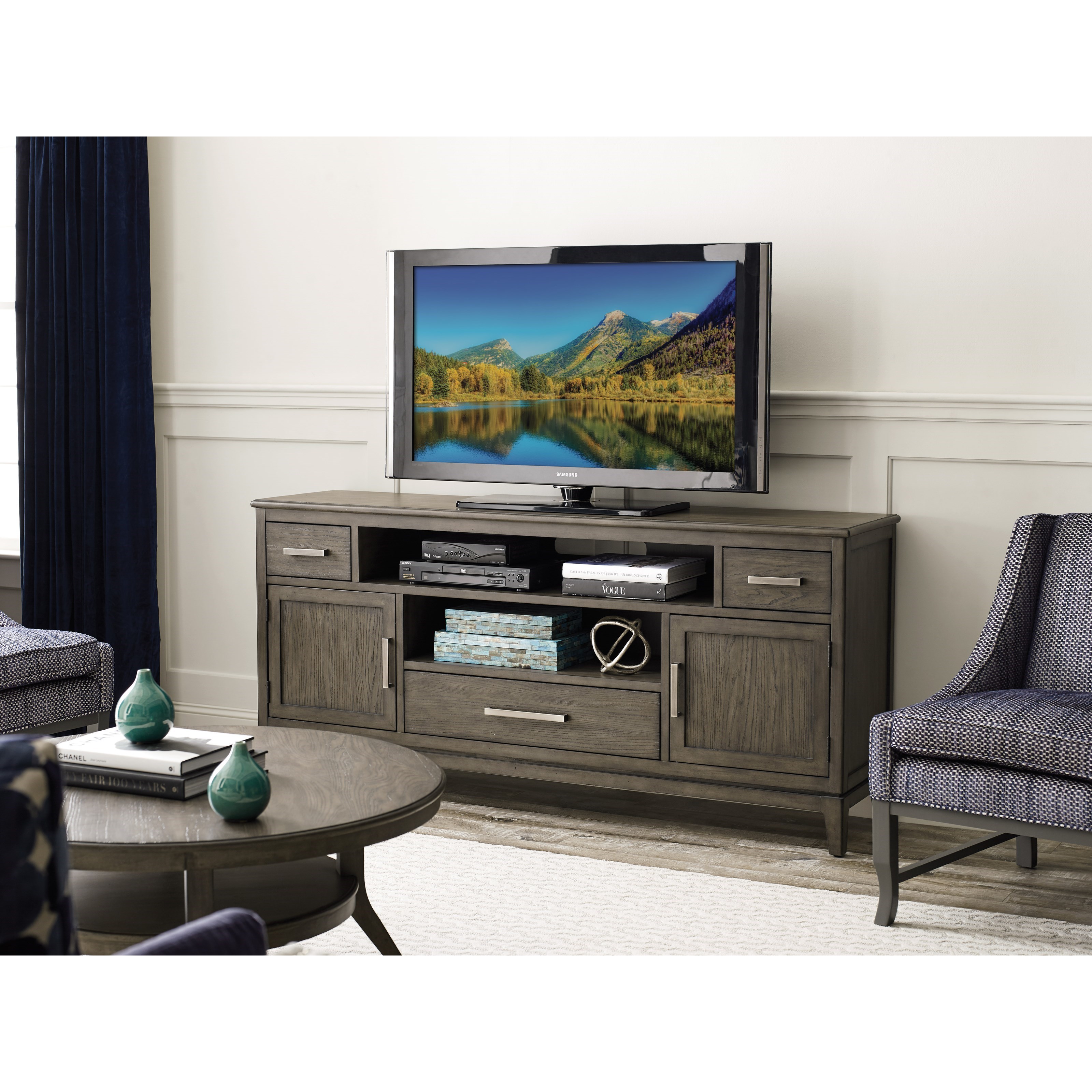 Kincaid Furniture Cascade Reagan Solid Wood Entertainment Console with