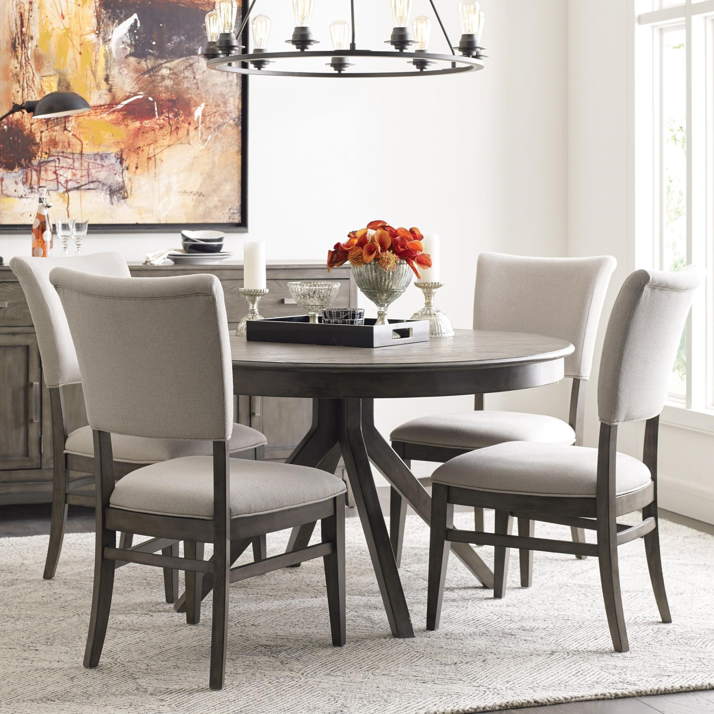 Kincaid Furniture Cascade Round Dining Table Set With 4 Chairs Johnny 