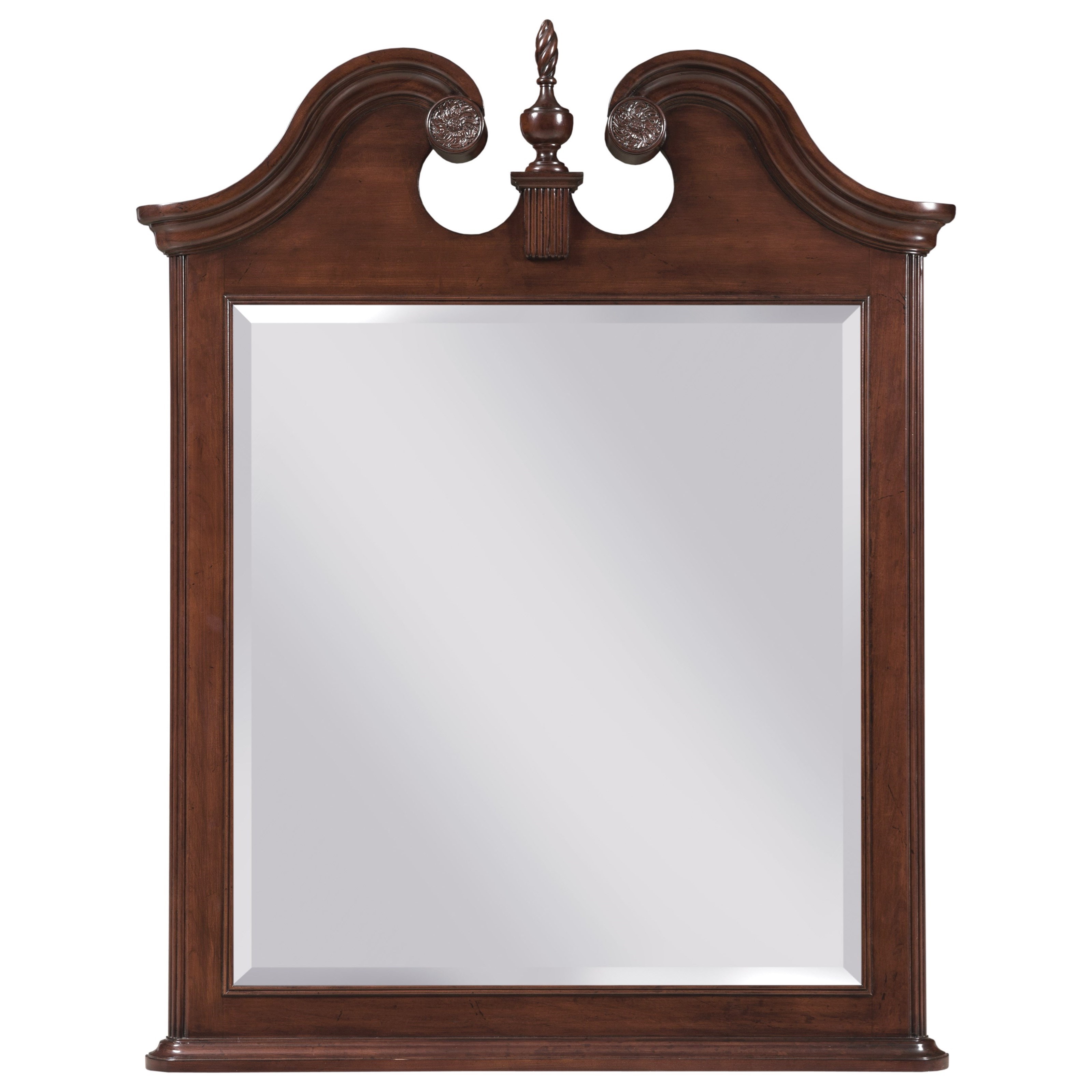 Kincaid Furniture Hadleigh 607030 Traditional Mirror with Carved Urn